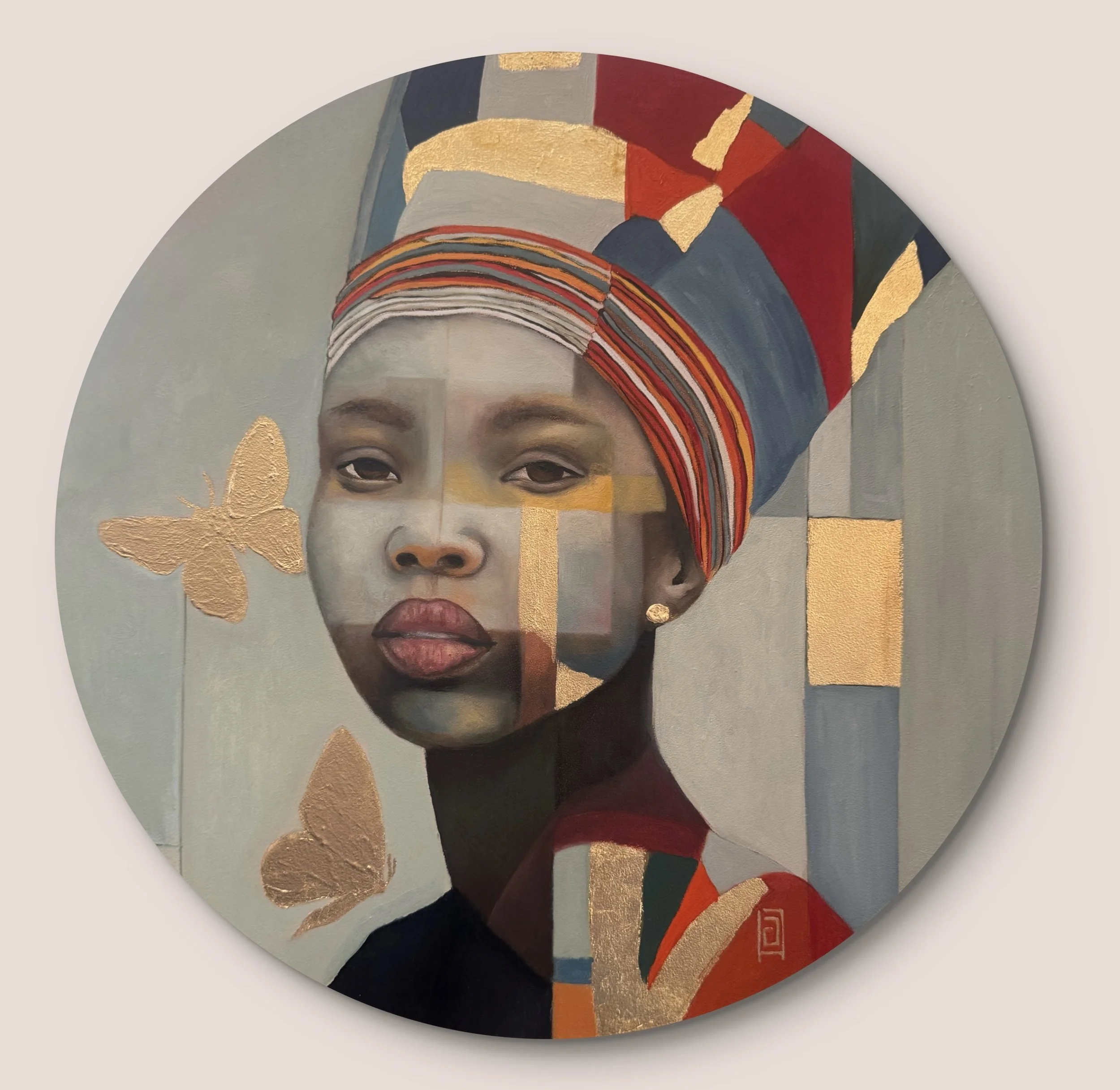 Ancient strenght | oil on wood panel | 40 Ø