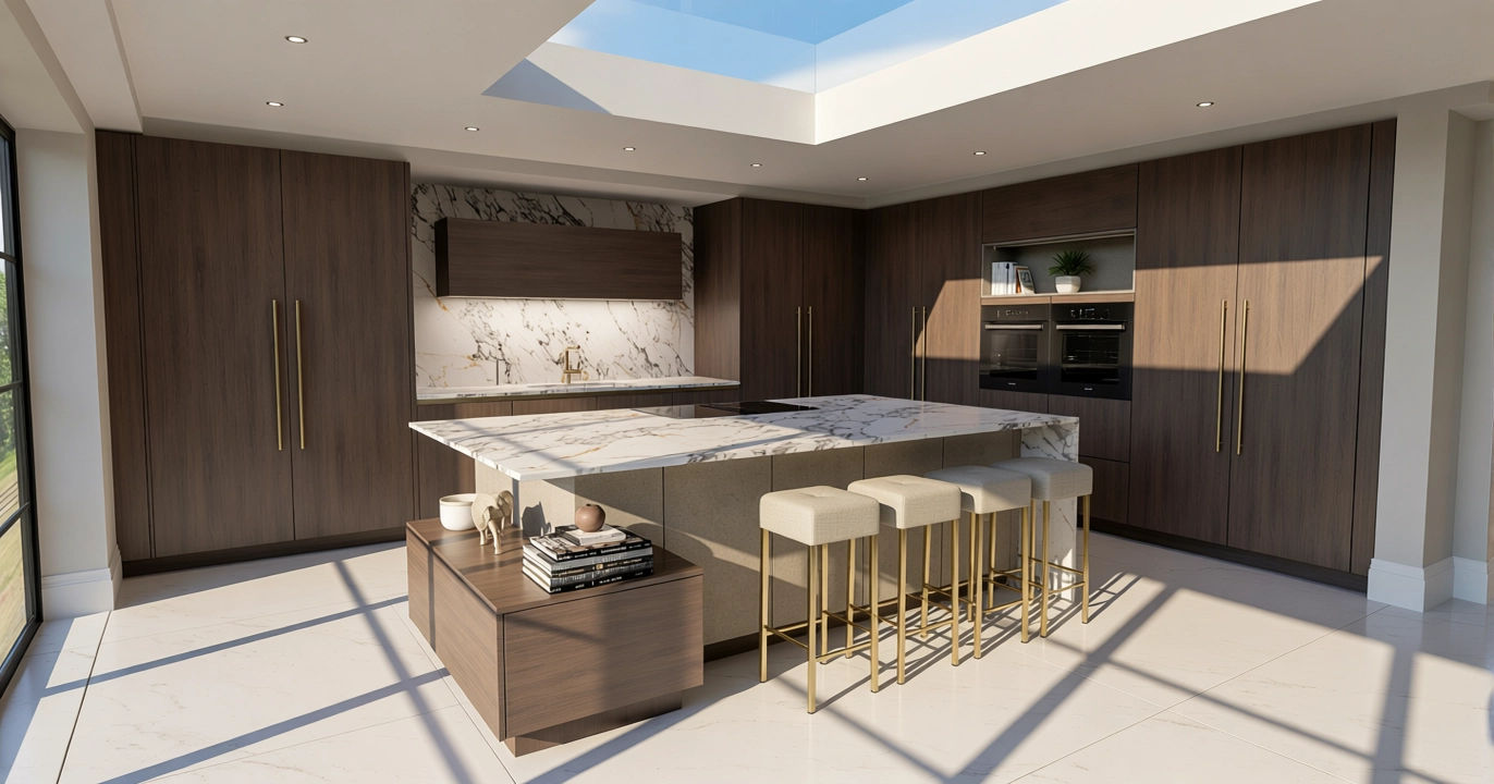 Contemporary Open-Plan Kitchen - Rickmansworth