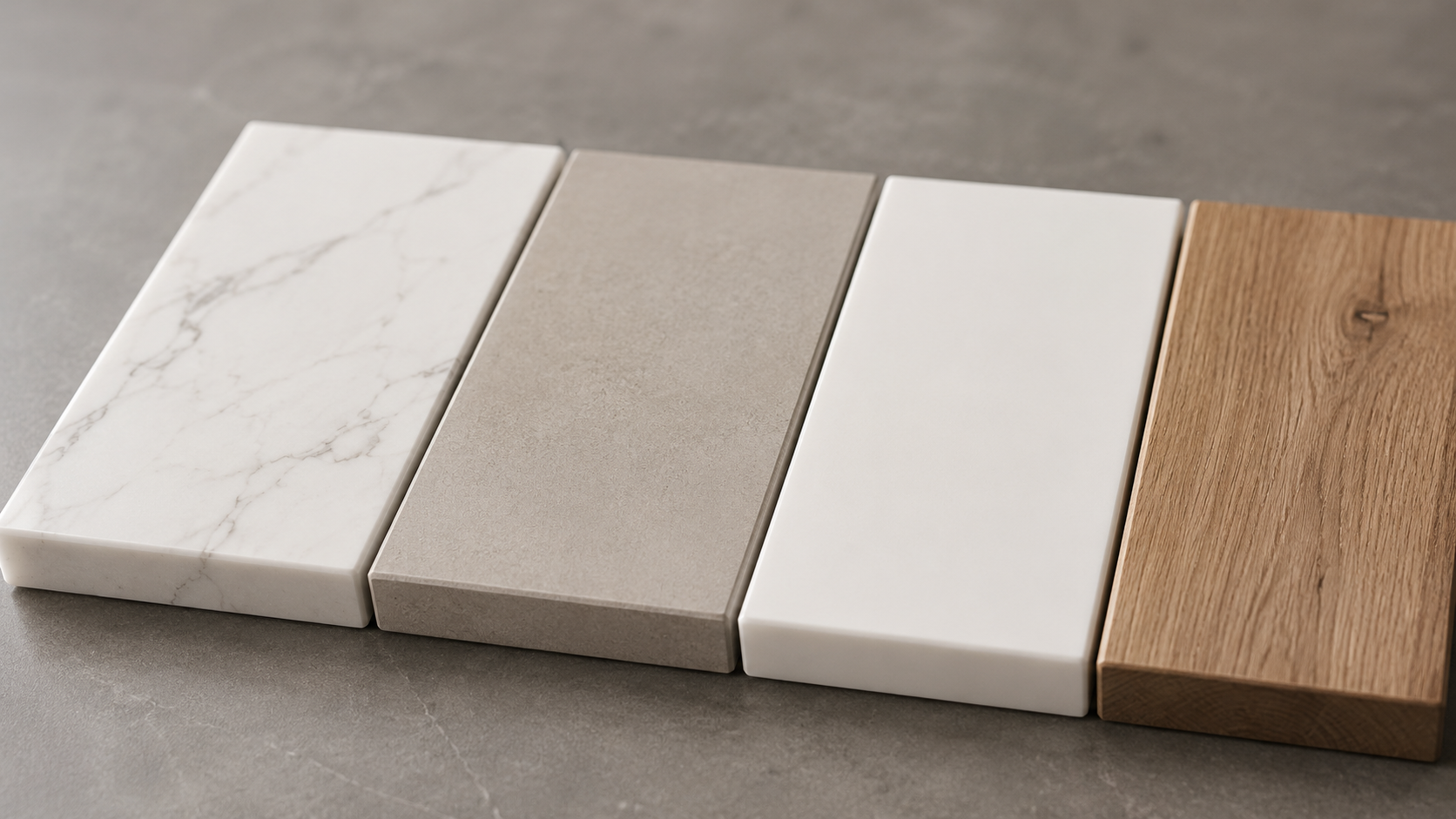 Quartz vs Sintered Stone vs Solid Surface vs Natural Wood Worktops: Pros and Cons