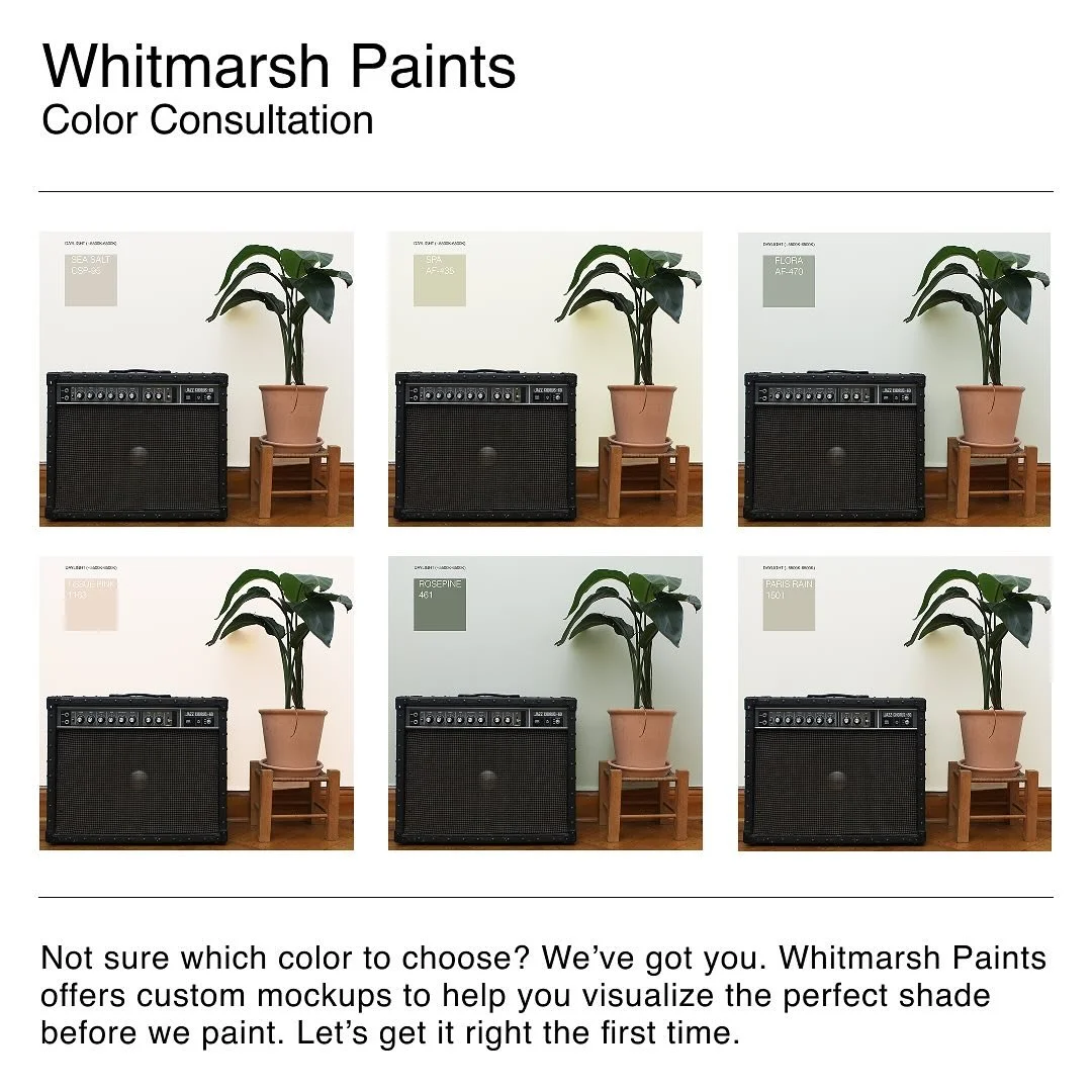 Not sure which color to choose? We&rsquo;ve got you covered. With customized mockups using your actual space, you can easily visualize how different colors will look before making a decision.