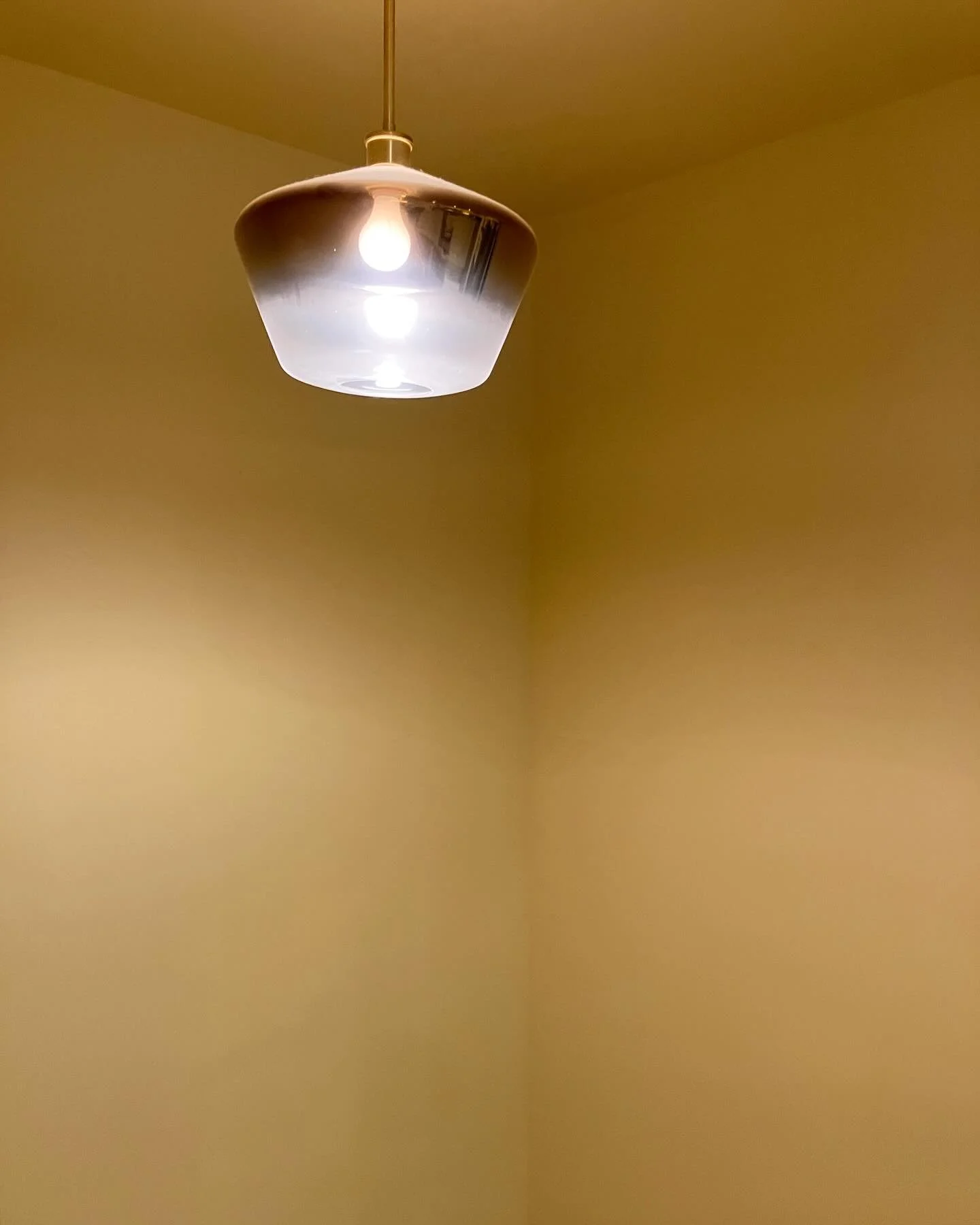 First job of the year&mdash;primed and painted this stairwell with Benjamin Moore&rsquo;s Aura in Backdrop. A little brighter, a little fresher. On to the next. 🥂