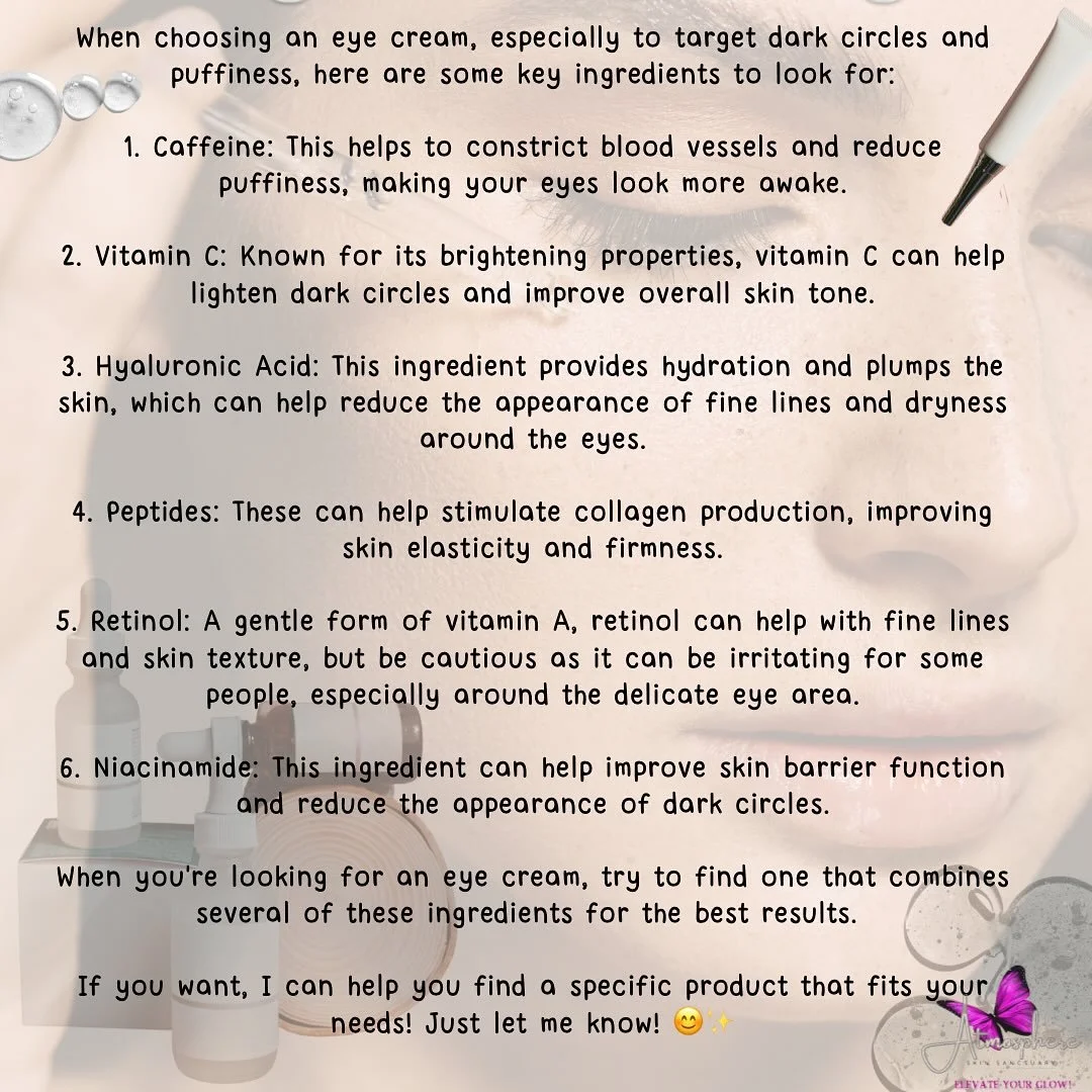 What type of eye treatment should I use to treat dark circles under my eyes?