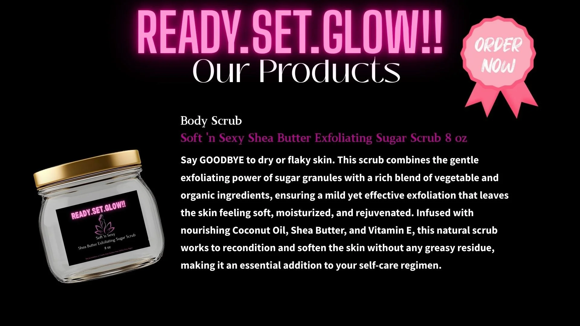 Soft 'n Sexy Shea Butter Exfoliating Sugar Scrub 8 oz