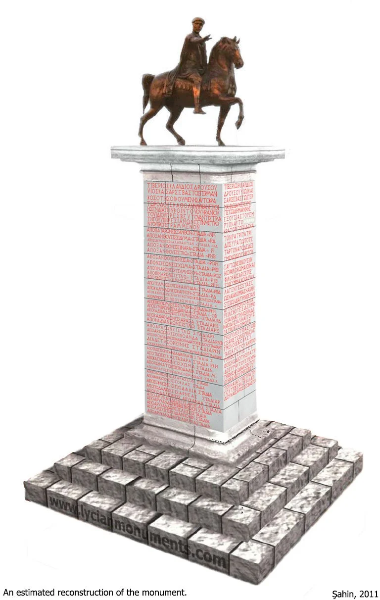 The Road Monument as it would appear originally.