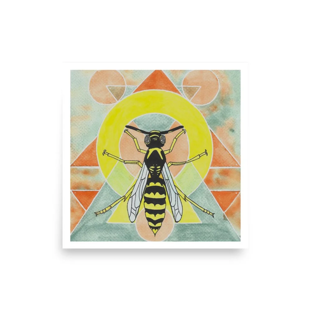 Wasp Wishes - Facing your Fears Collection Print