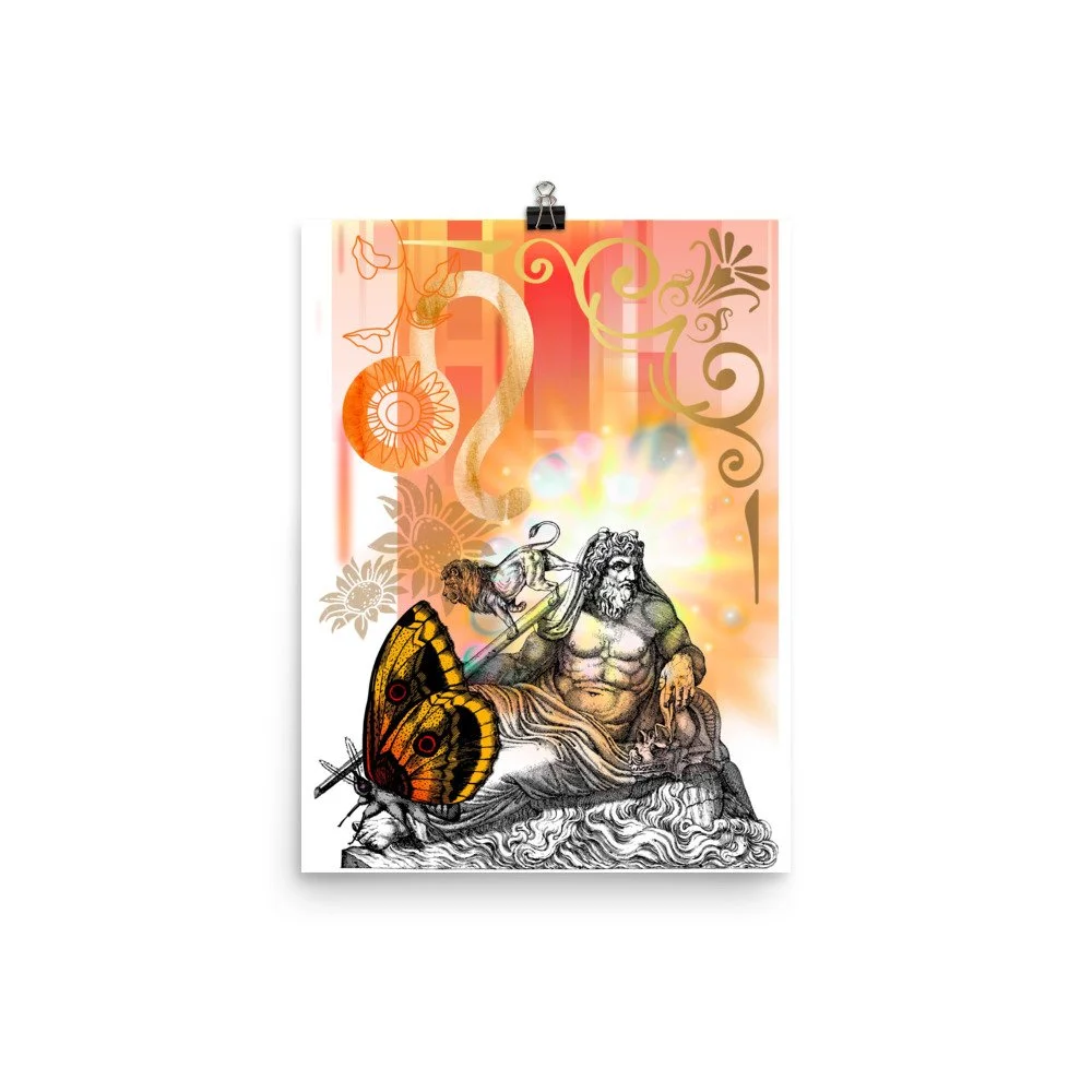 Sun Sign Poster - Leo