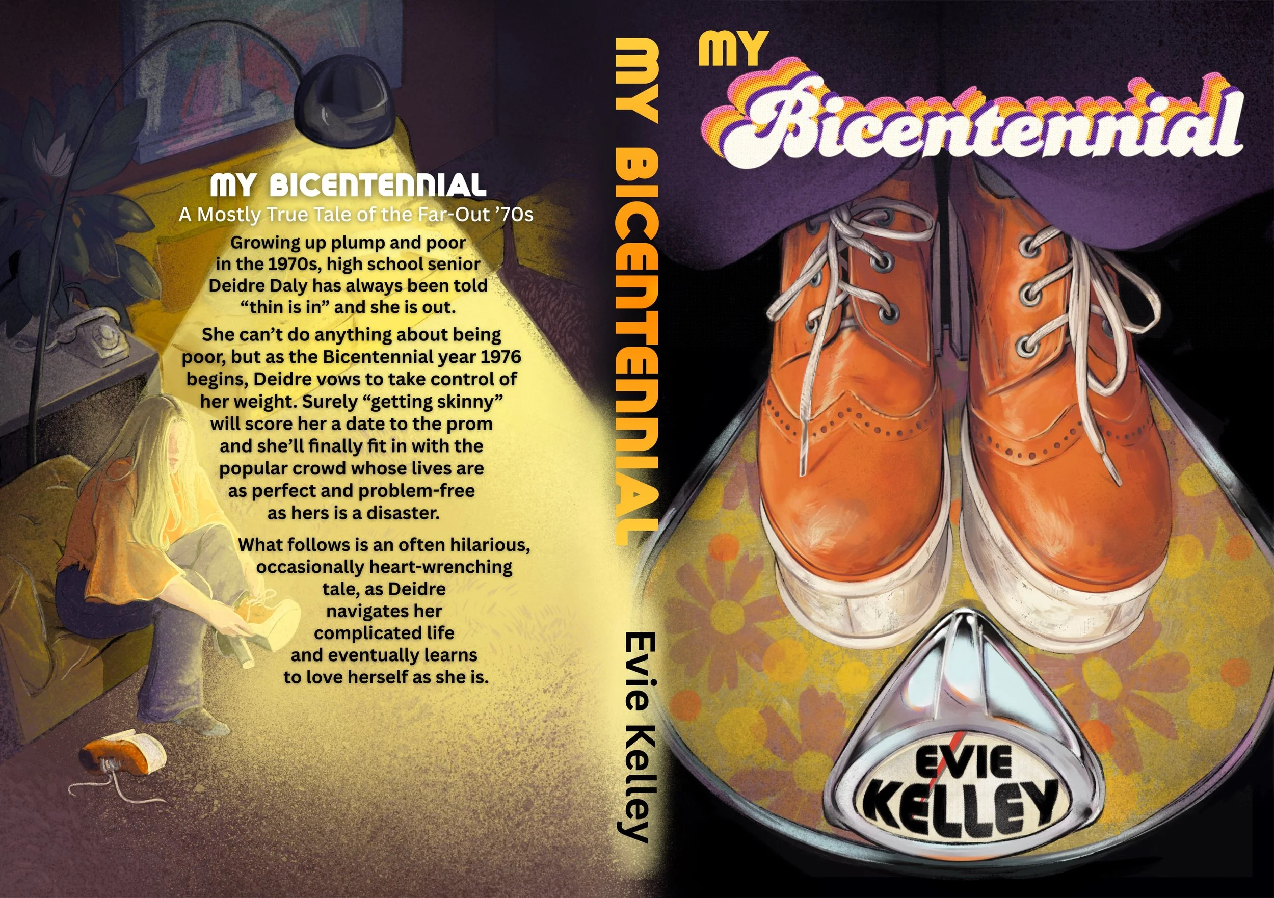 Jacket and spot illustrations for novel by Evie Kelley