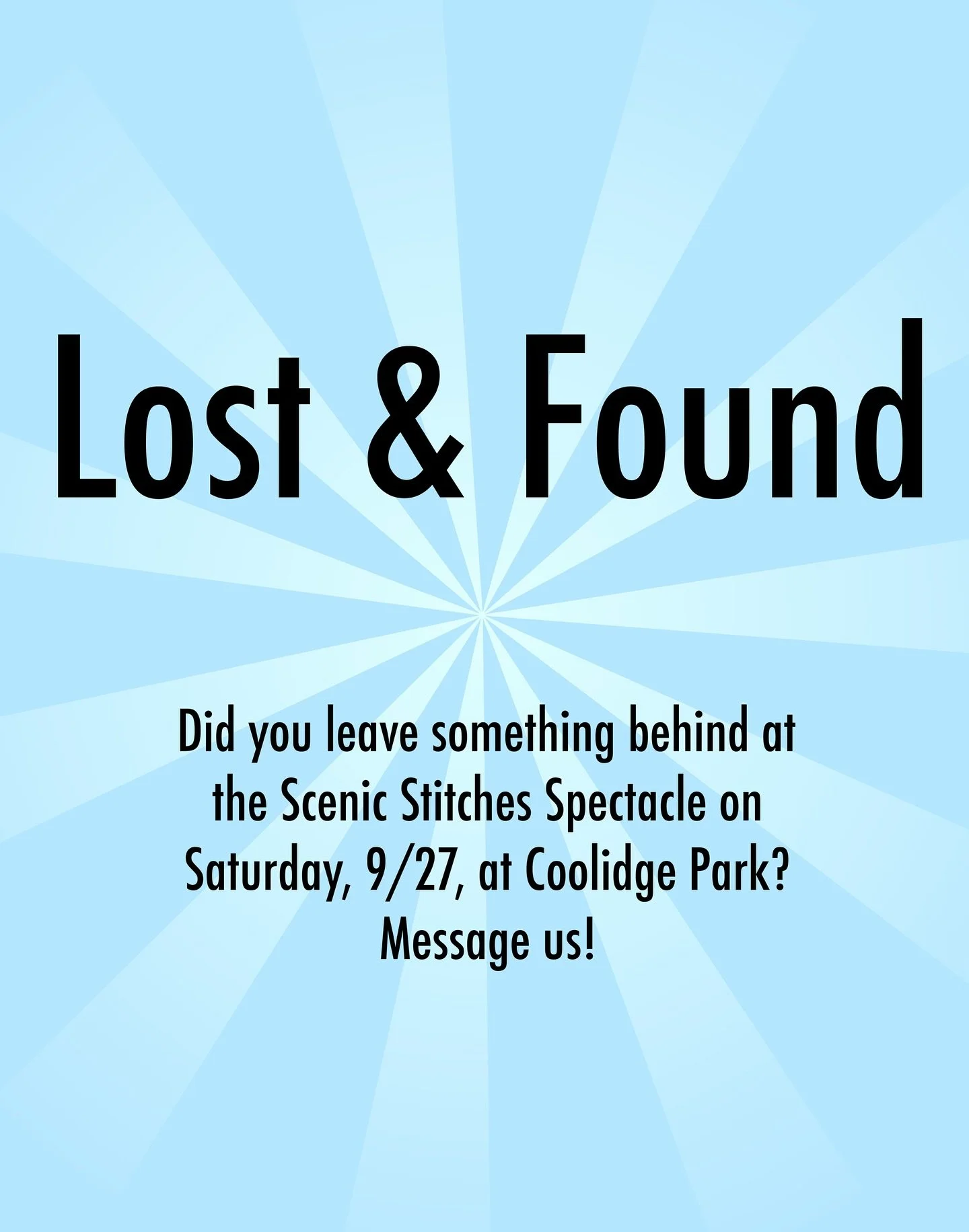 A couple of things were left behind! Message us if you&rsquo;re missing something!