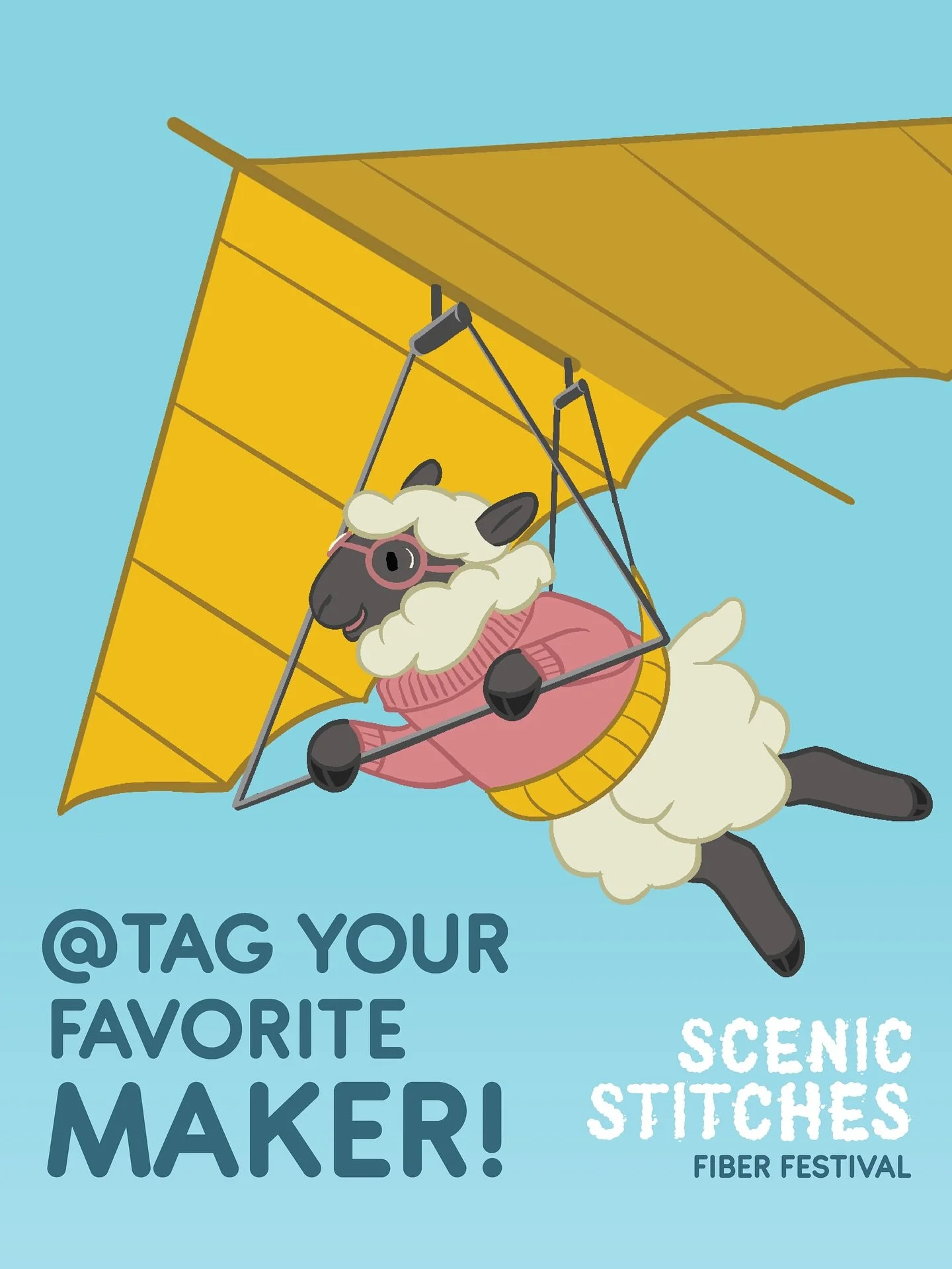 For the 2026 Scenic Stitches Fiber Festival, we want to include a variety of fiber arts crafts. Needlework, quilting, weaving, knitting, crochet, lacemaking, needle felting, and more. Help us spread the word to your favorite fiber arts supplier by ta