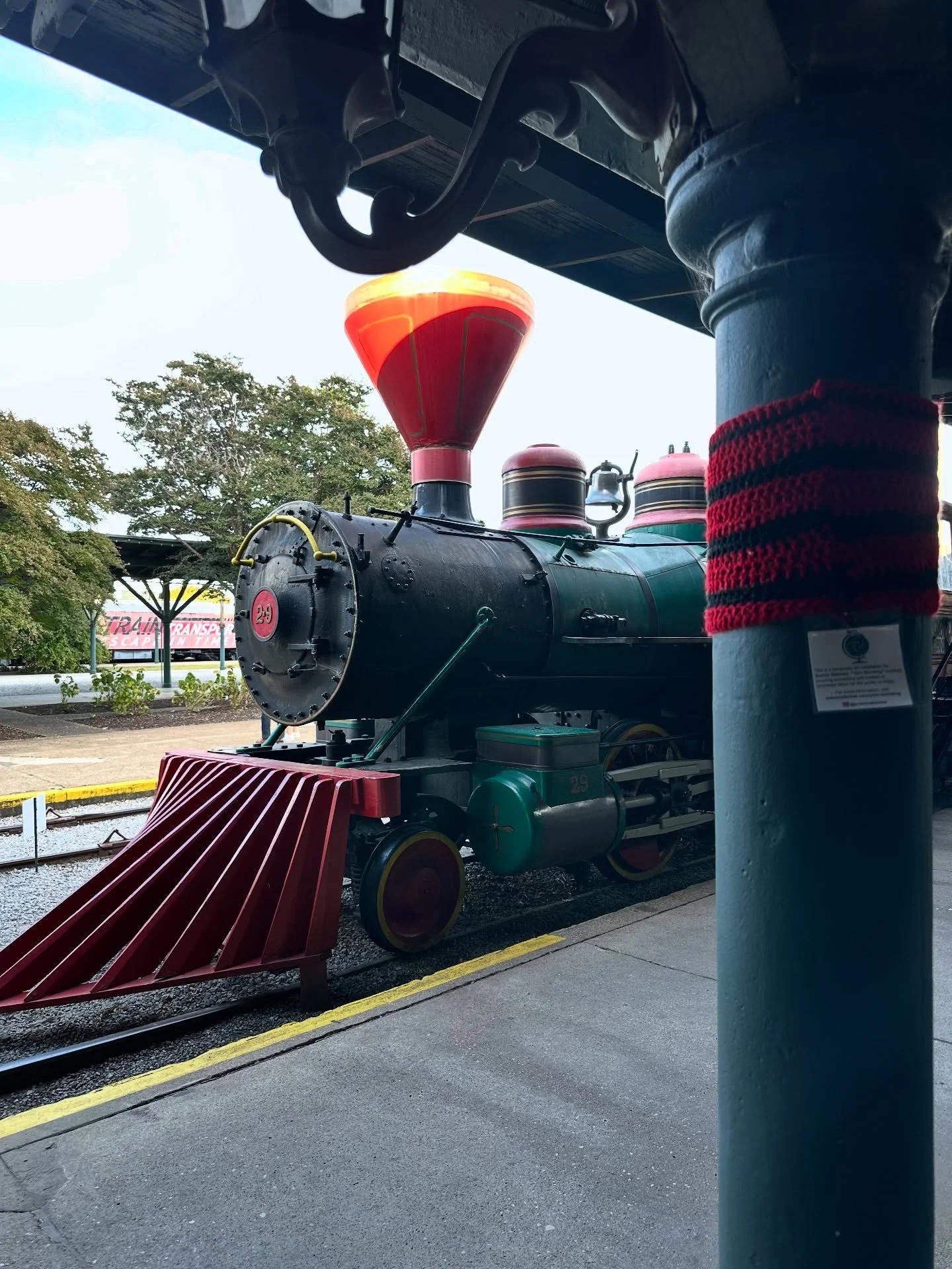 Don&rsquo;t miss our latest yarn bombing at the Chattanooga Choo Choo! It&rsquo;s coming down this weekend so be sure to see it today or tomorrow.
