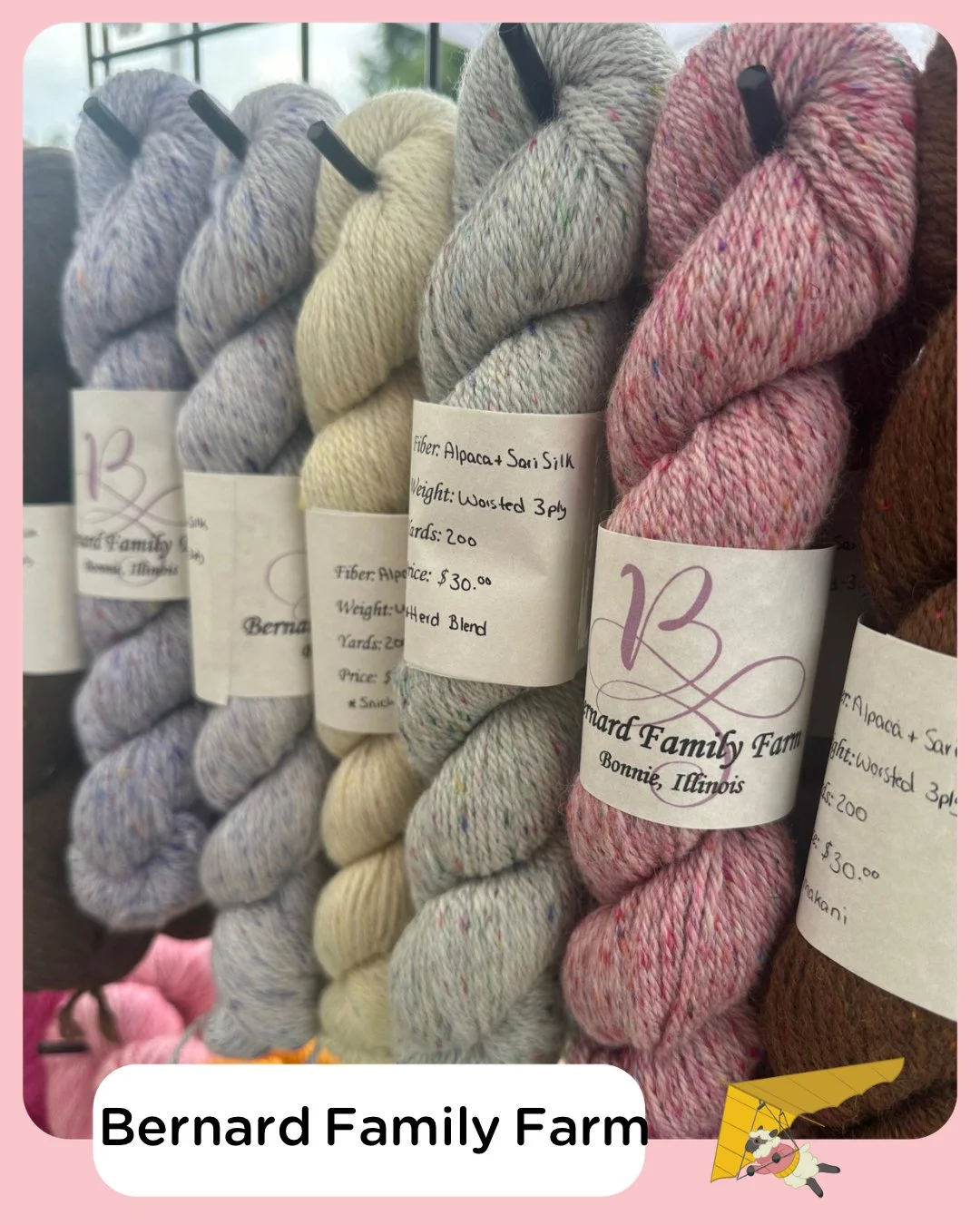 @bernard_family_farm will be vending at the 2026 Scenic Stitches Fiber Festival! Check out their booth on Saturday, February 28 and Sunday, March 1 at the Chattanooga Convention Center. 

Discounted day and weekend passes on sale now - prices increas
