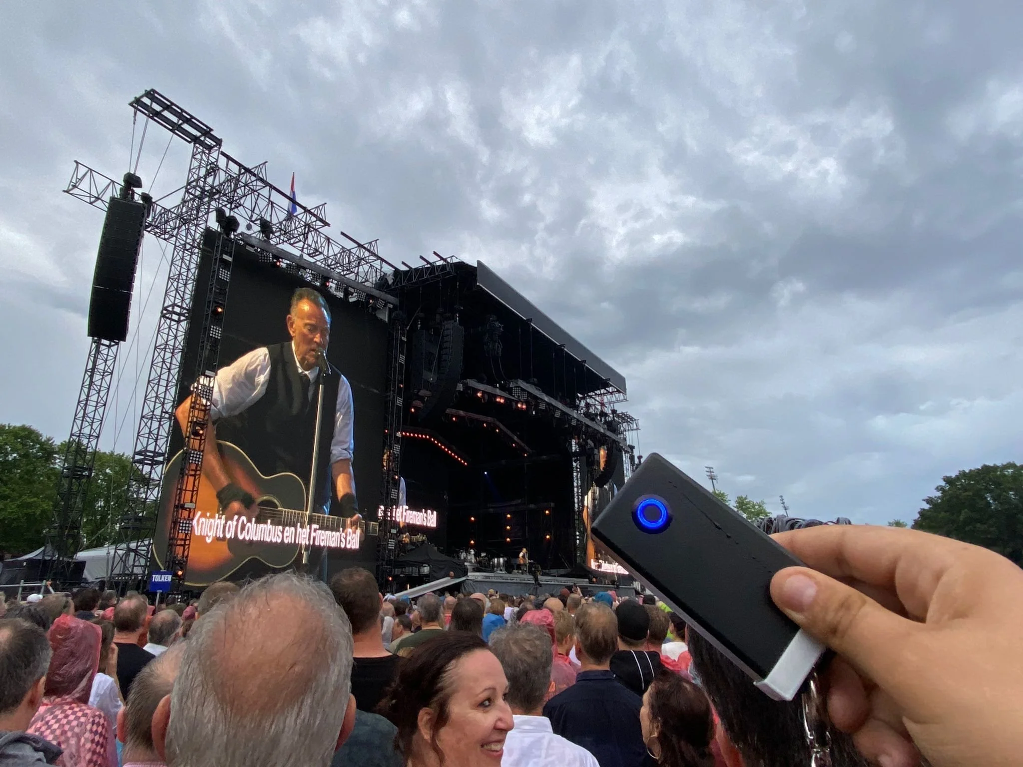 Technical test at the Bruce Springsteen's