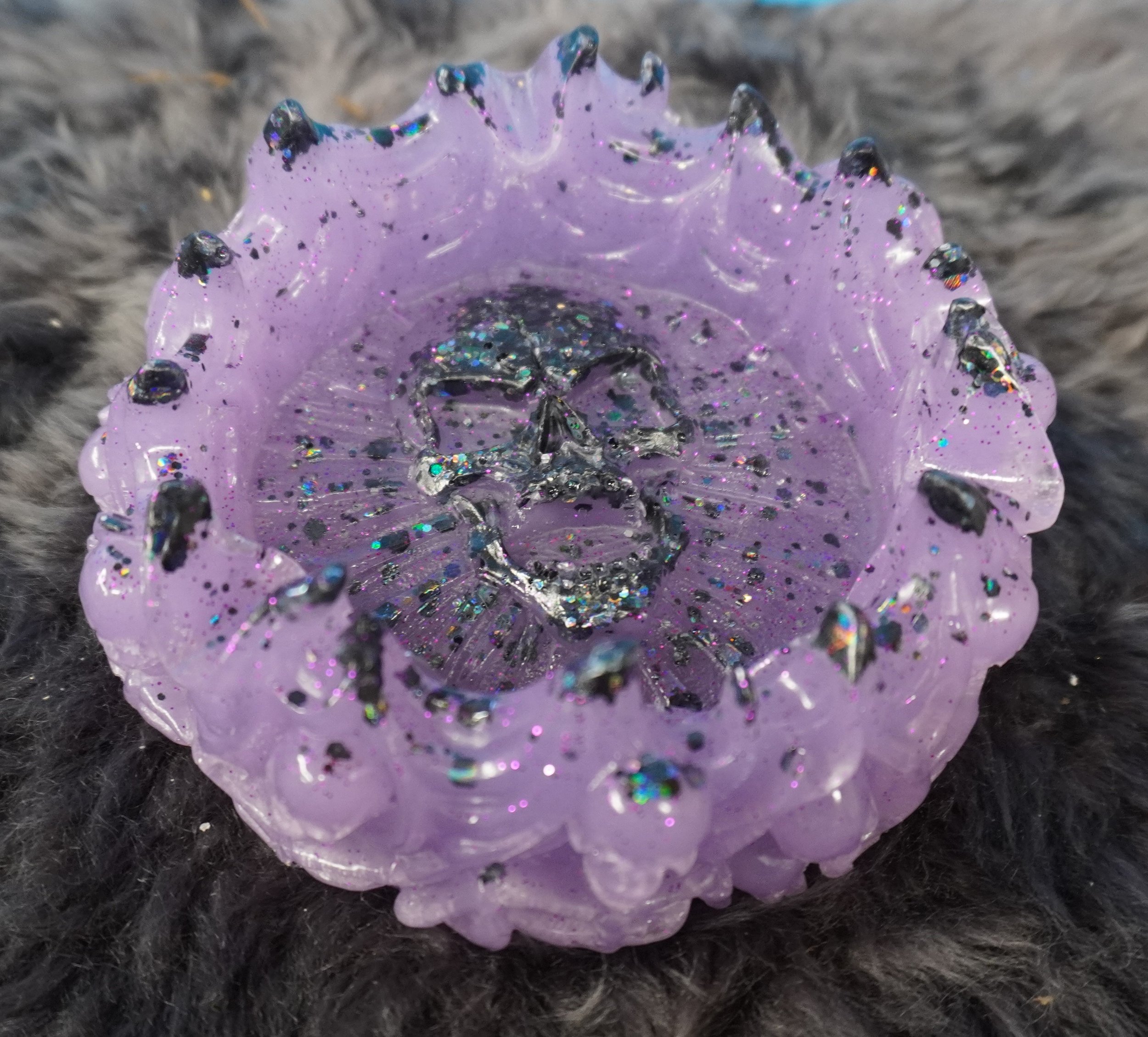 Mystical Resin Skull Trinket Dish, Ashtray