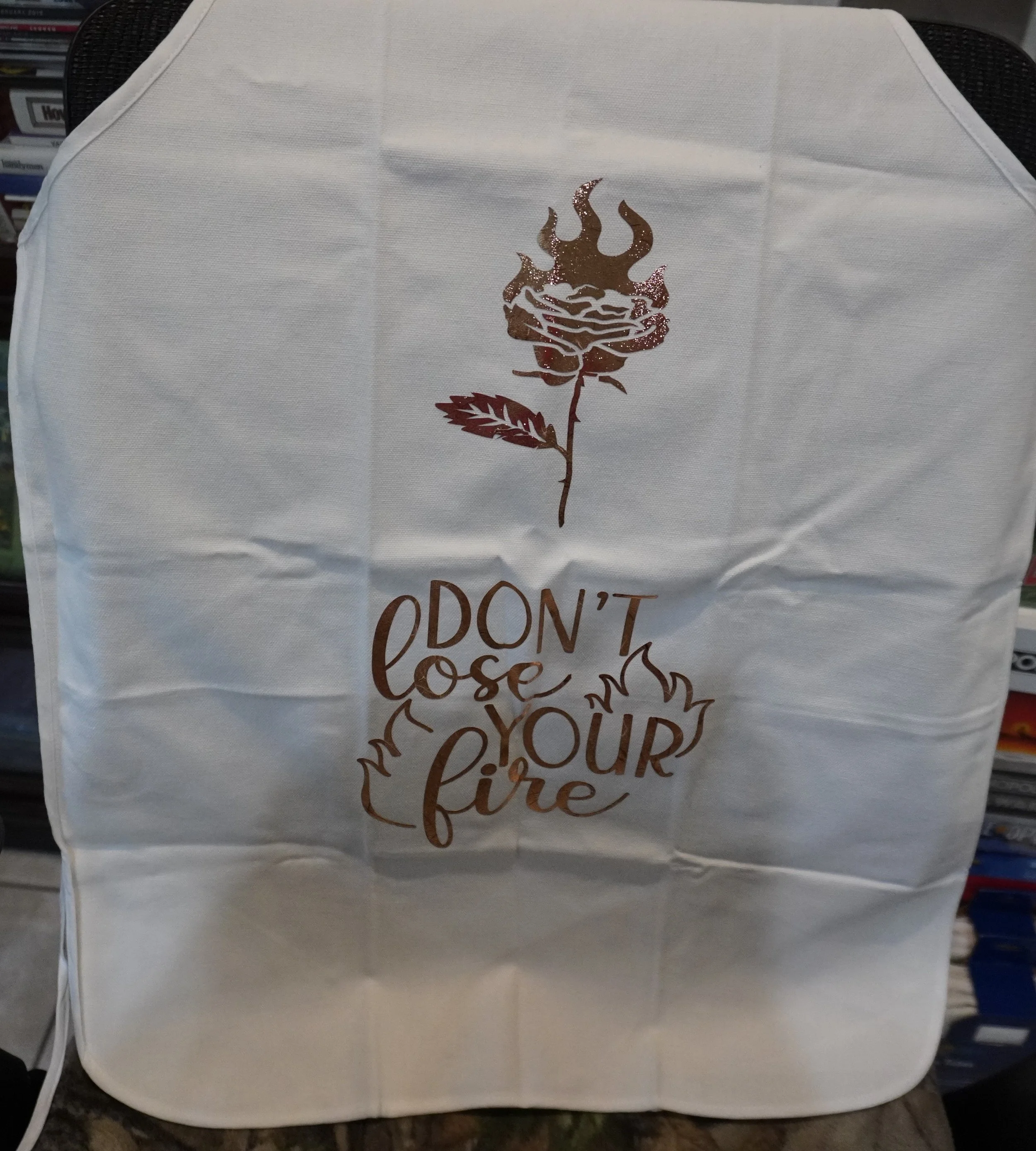 'Don't Lose Your Fire' Inspirational Apron