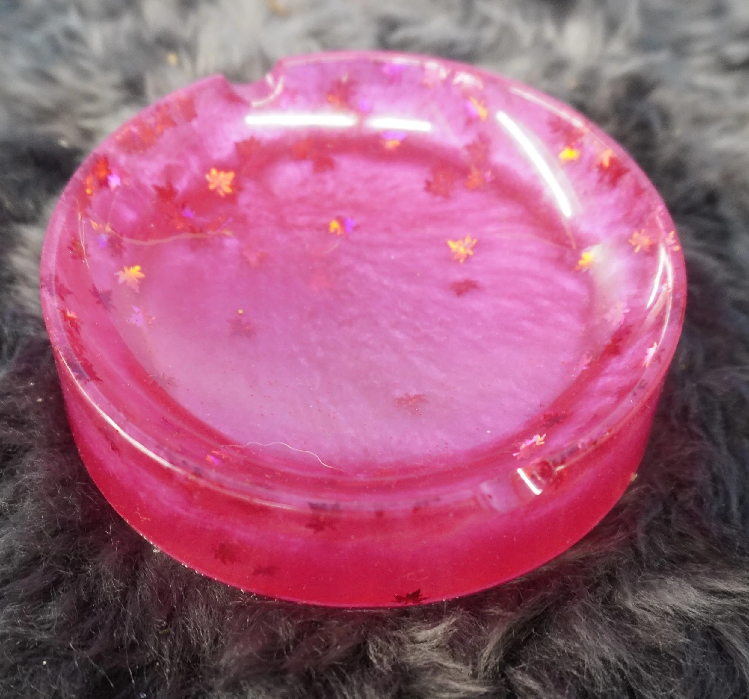 Starlit Pink Resin Ashtray