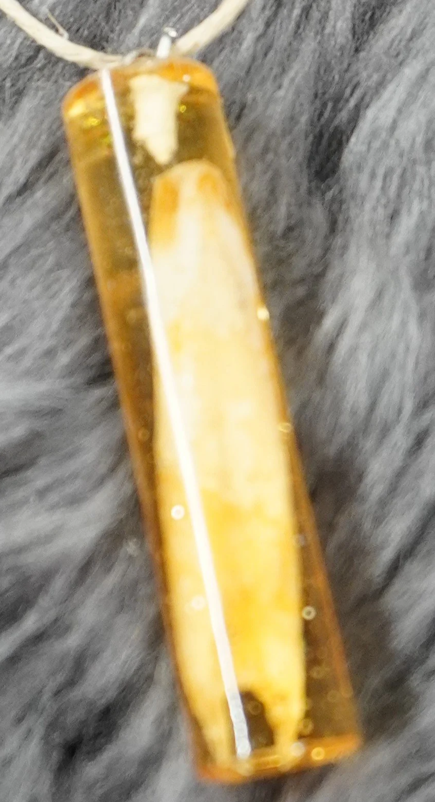 Timeless Amber Resin Pendant