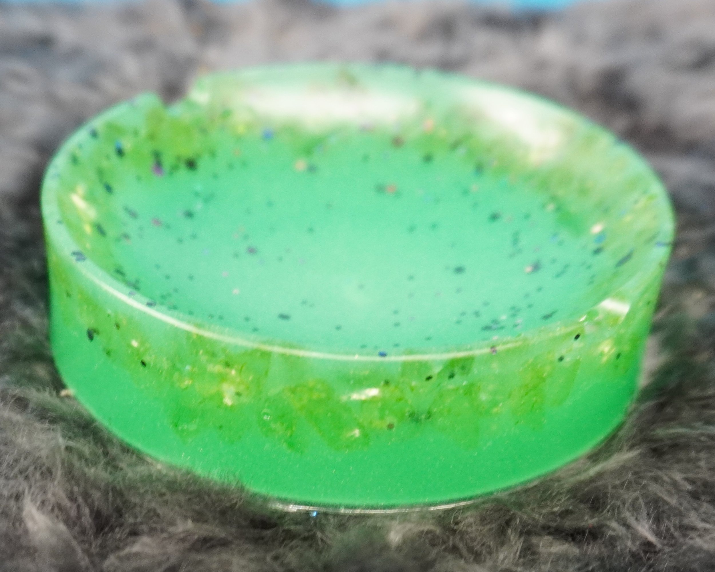 Enchanted Green Glimmer Trinket Dish, Ashtray