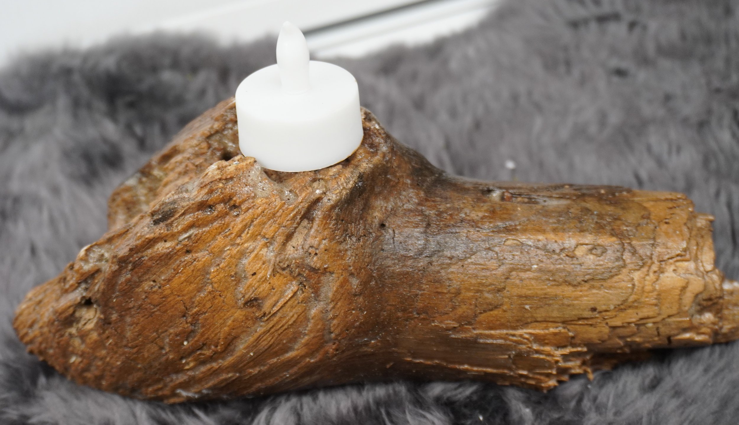 Driftwood Tea Light Candle Holder