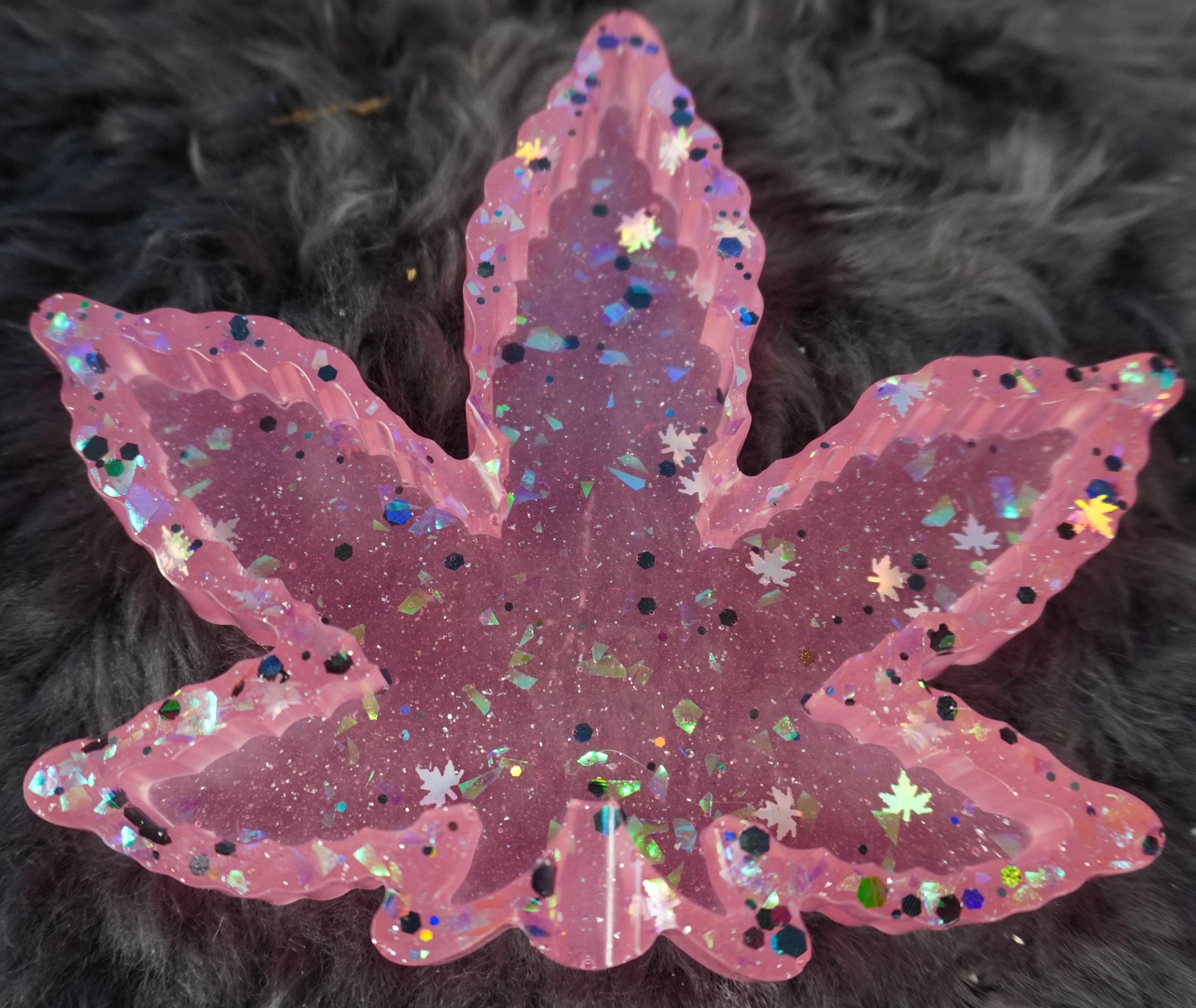 Whimsical Resin Leaf Trinket Tray