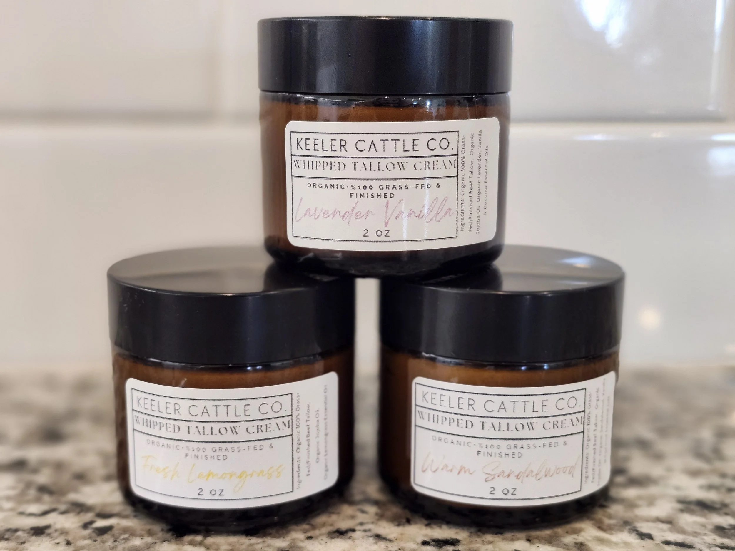 Organic Whipped Tallow Cream 2 oz Jar