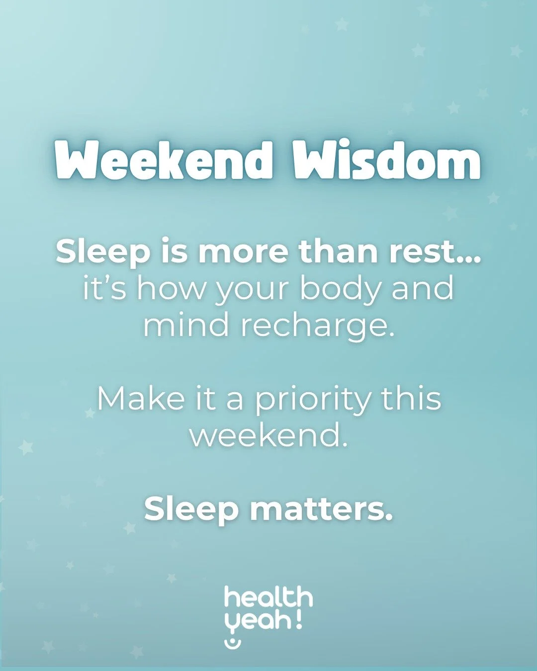 Good Sleep π€ = Healthier You π
Aim for 7-9 hours and keep a steady sleep schedule, even on weekends. Your body will thank you! π΄
π healthyeahnm.com
#HealthYeahNM #SchoolHealth #CommunityPartnership #StudentWellness #EquityInHealthcare #Bernali