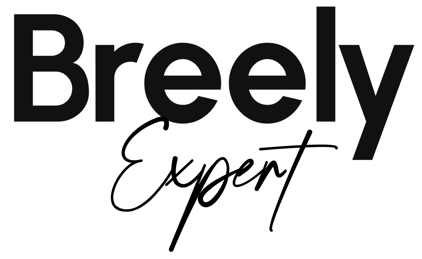 Breely logo with Expert in decorative script