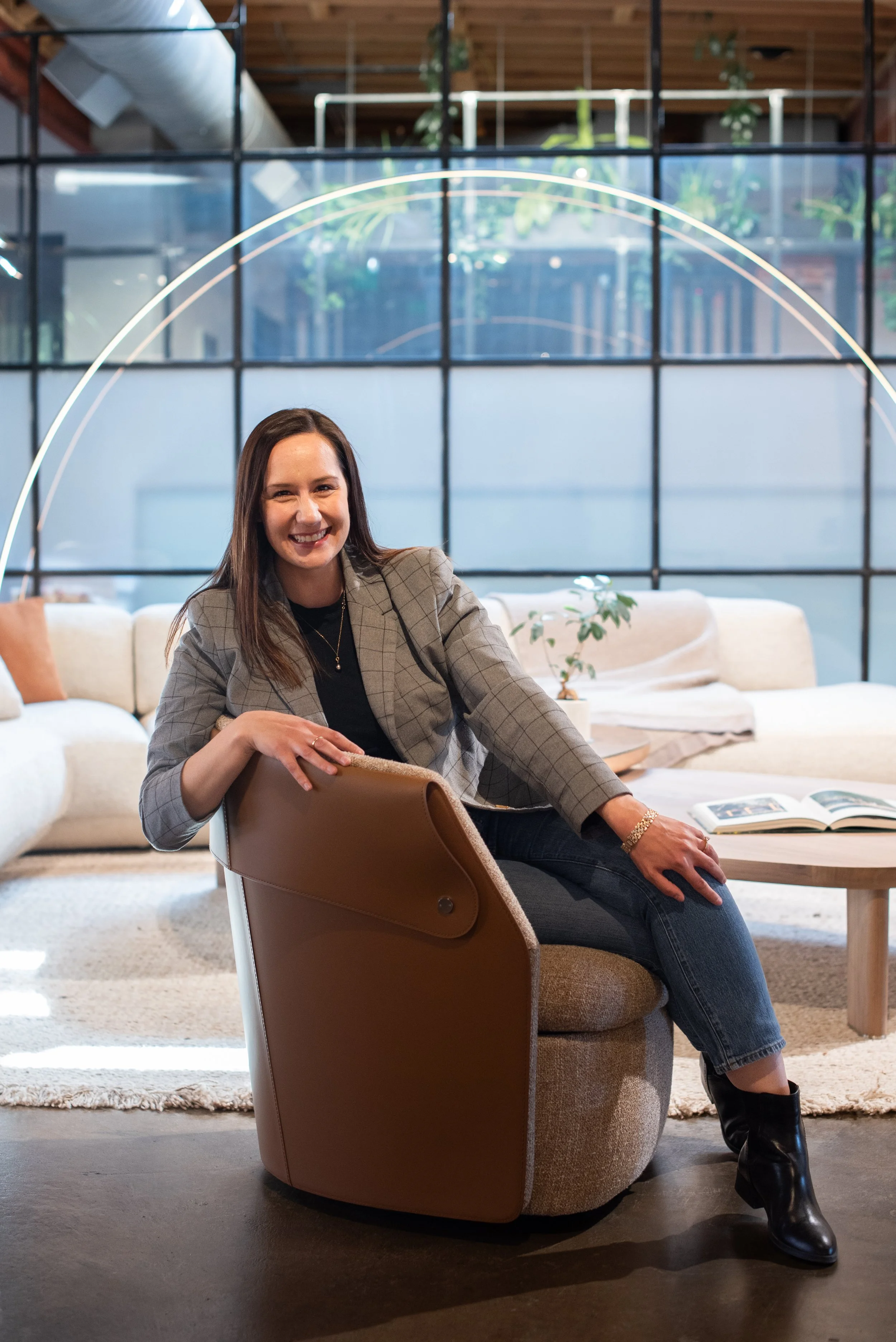 Jessica Pineda, co-founder and principal designer at Jade Collective Interiors, Colorado interior design studio serving the Front Range and mountain communities