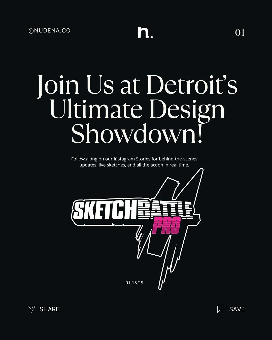We are so stoked to announce our new partnership with Middlecott Sketchbattle. Join us on January 15th, supporting exceptional designers. 

#MiddlecottSketchbattle #NudenaCo #DetroitCreativity
#DesignInAction #LiveFromSketchbattle