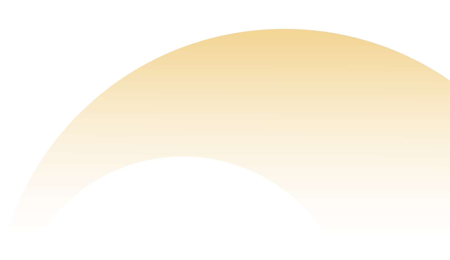 Gold-colored abstract arch or rainbow shape on a black background