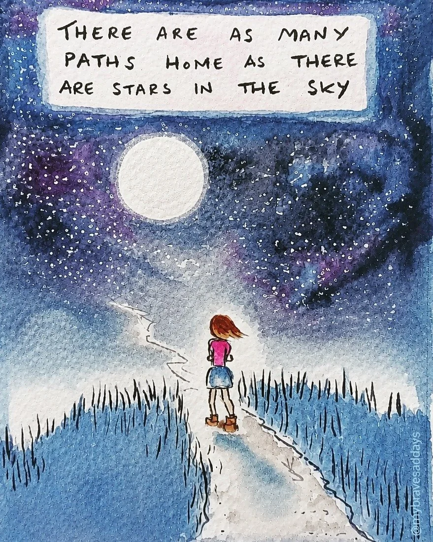 There are as many paths home as there are stars in the sky 💕

#identity #journaling #journal #mindhealth #mentalhealth #emotionalwellbeing #younghearts #youngminds #friendship #selfcare #ayurveda #selfhelp #ayurvedicpsychology
