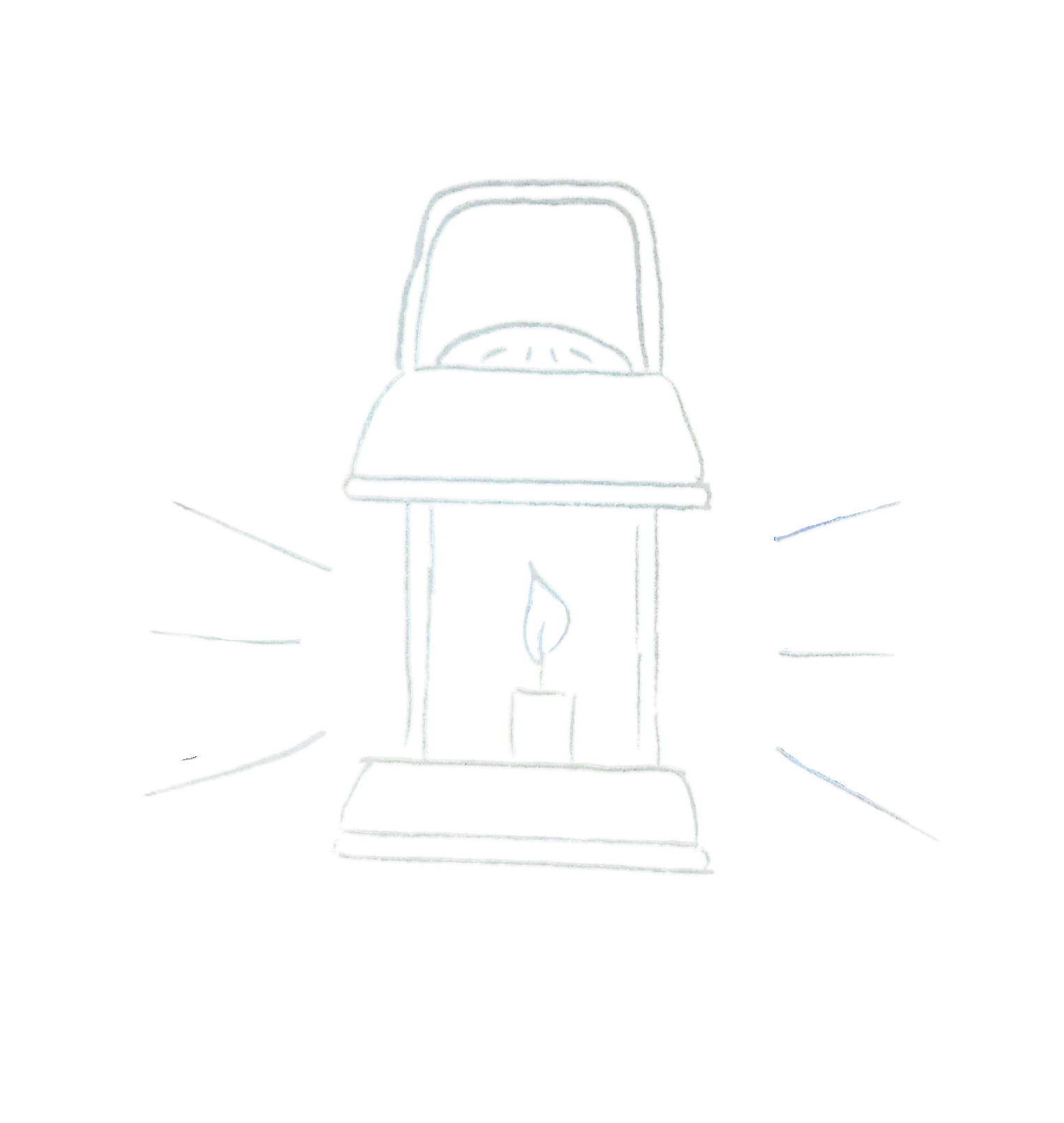 Line drawing of an open book with pages fanned out on a black background.