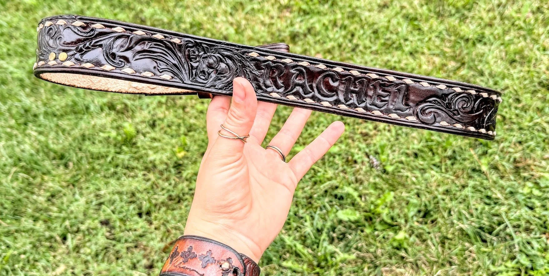 Custom Tooled Belt - No liner