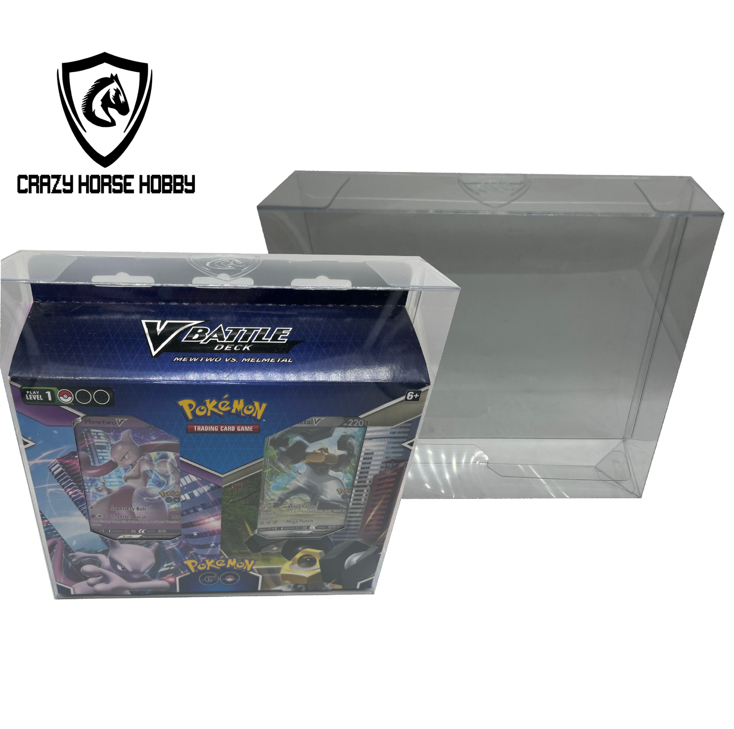 pokemon booster box protective case Pokémon 25th Anniversary Collection Box Acrylic Case – Platinum Protectors