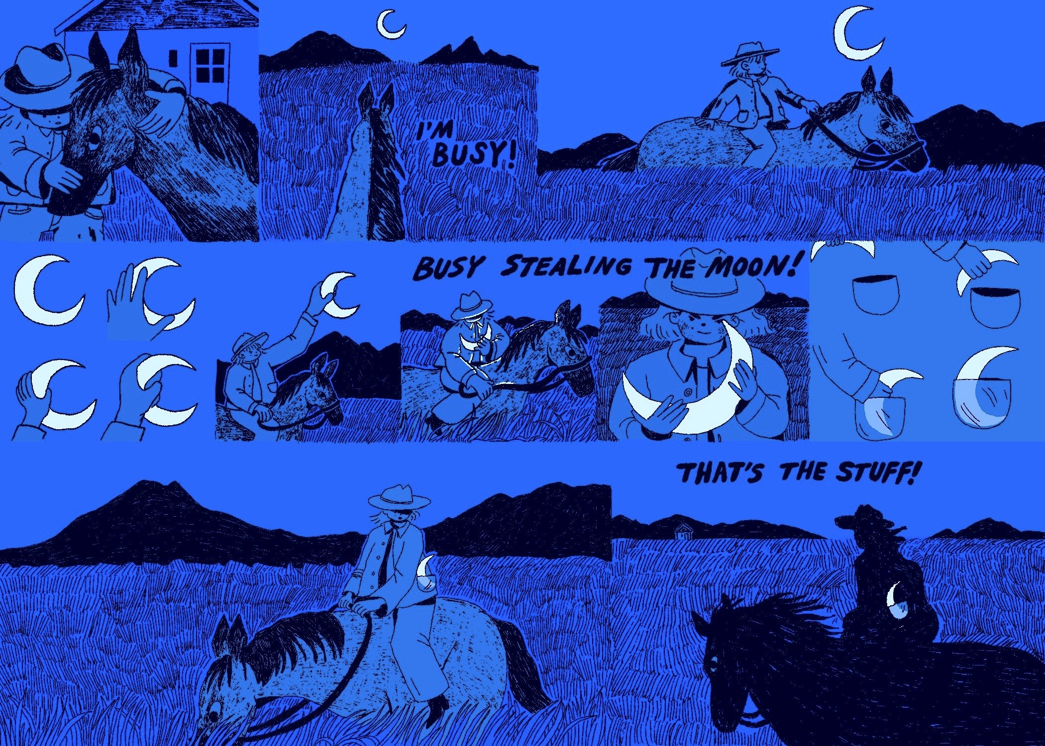 Stealing the Moon Print
