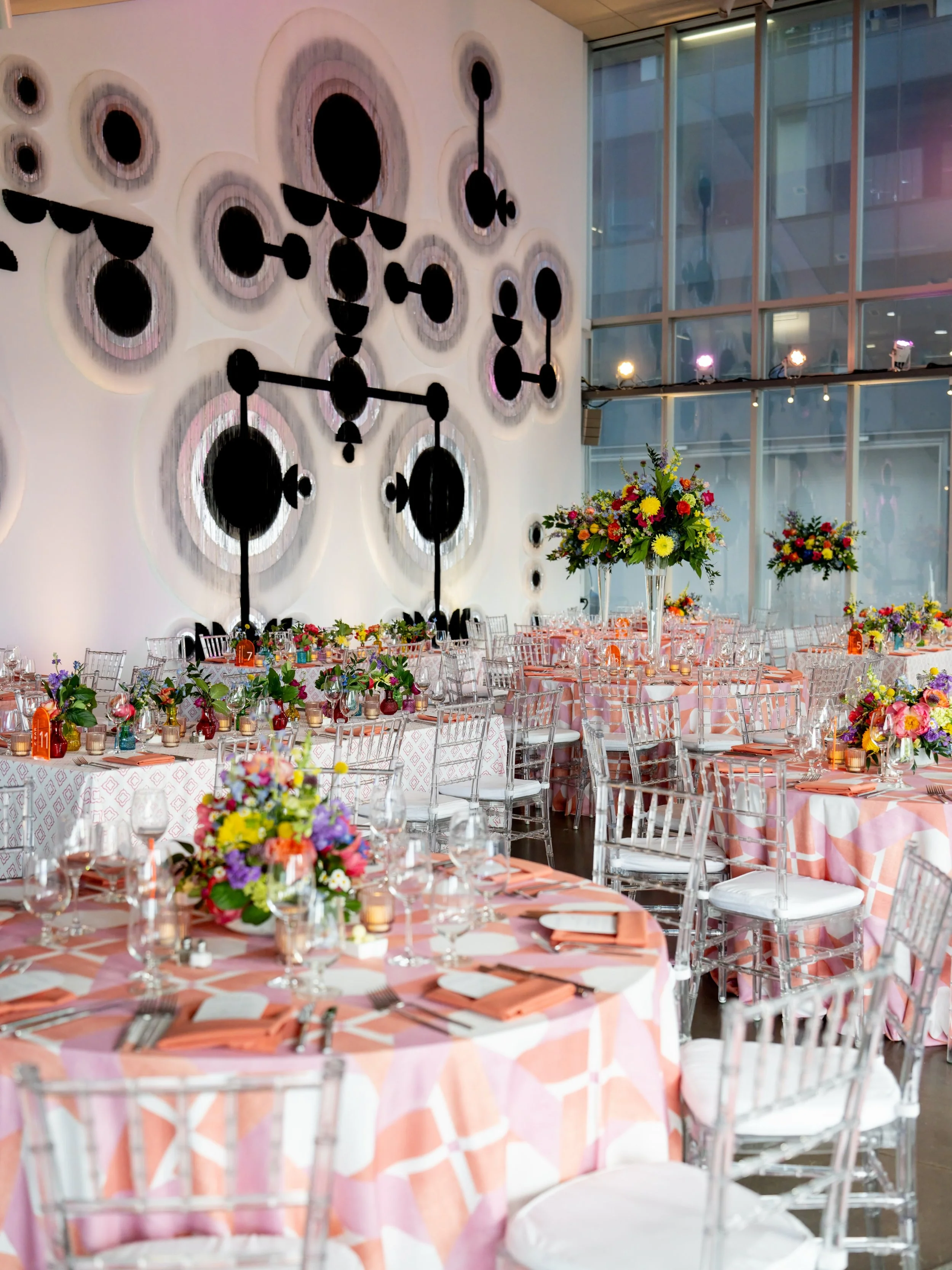 When the bride says color, you deliver color&hellip;and this vendor team did for B + G at The ICA! ✨ 
-Vendor Team-
@szweddings 
@thecateredaffair 
@flouer_specialtyevents 
@peakeventservices 
@bbjlatavola