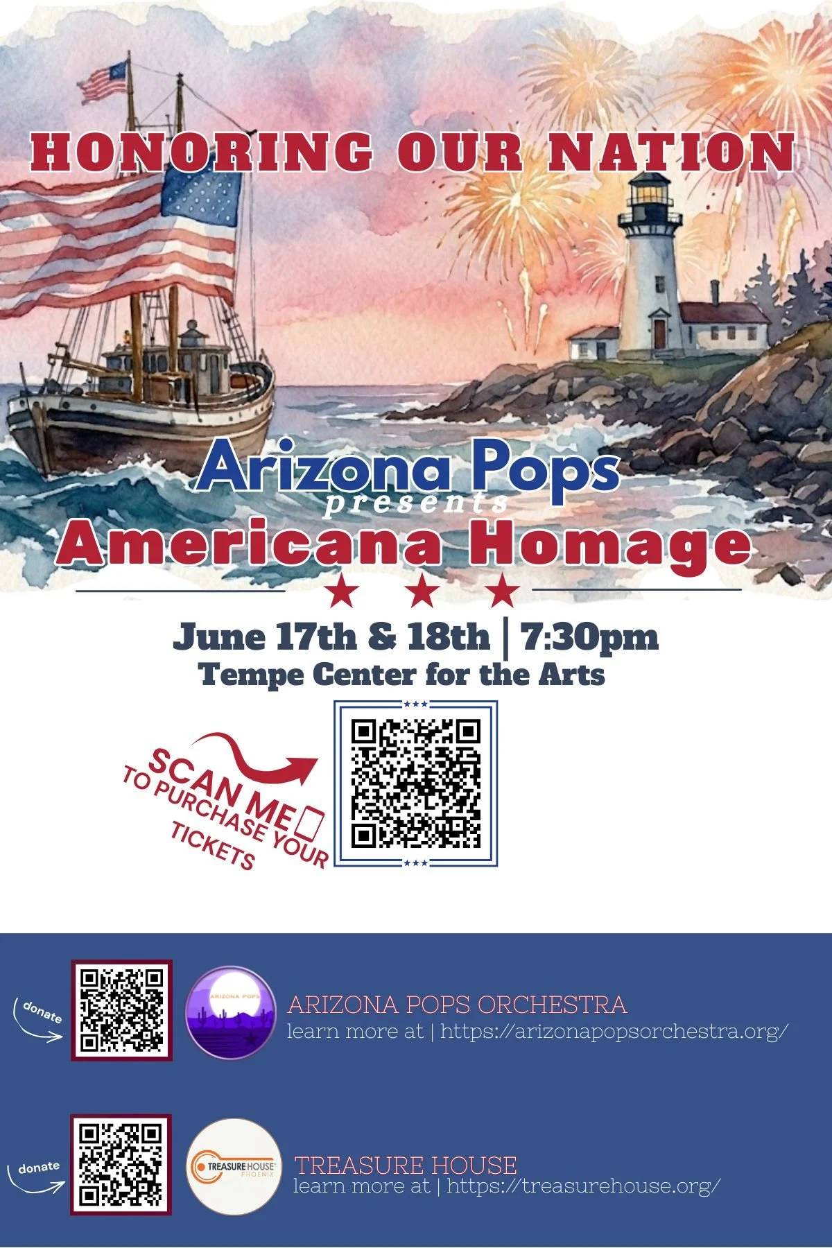 🎶🥧 Celebrate the Spirit of America with the Arizona Pops Orchestra! 🥧🎶

Join *Americana Homage* on **June 17th &amp; 18th** 🇺🇸

As a proud **Legacy Sponsor**, we&rsquo;re helping spread the word&mdash;and celebrating with something sweet back a