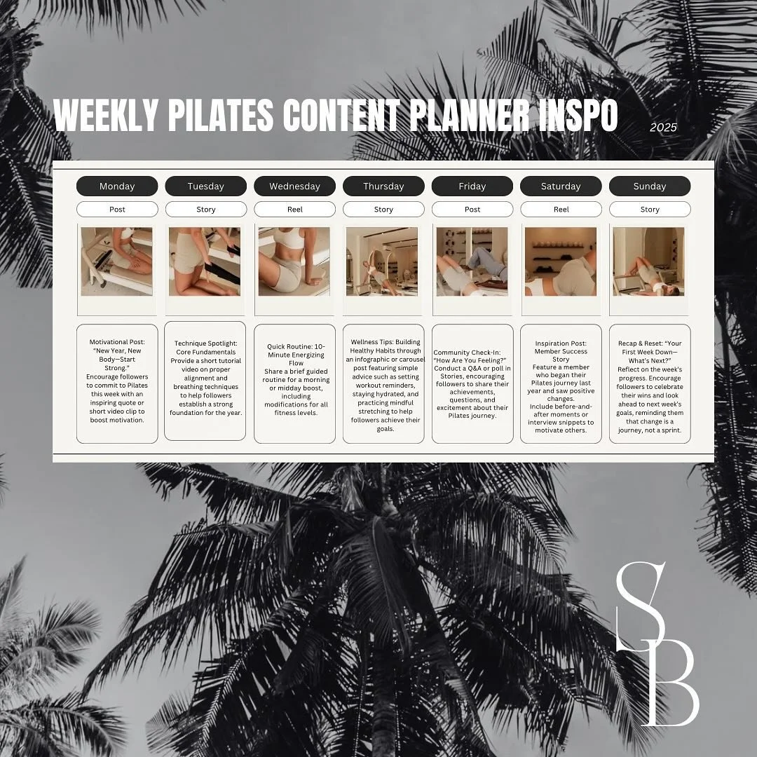 ✨ Attention Pilates Studios in South Florida! ✨

This month&rsquo;s bookings are officially CLOSED, but don&rsquo;t miss your chance to lock in for next month! 💻✨

🌟 What we offer:
✅ Professional content days with stunning videos &amp; reels
✅ Full