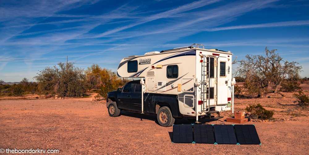  The mobile solar panels worked great