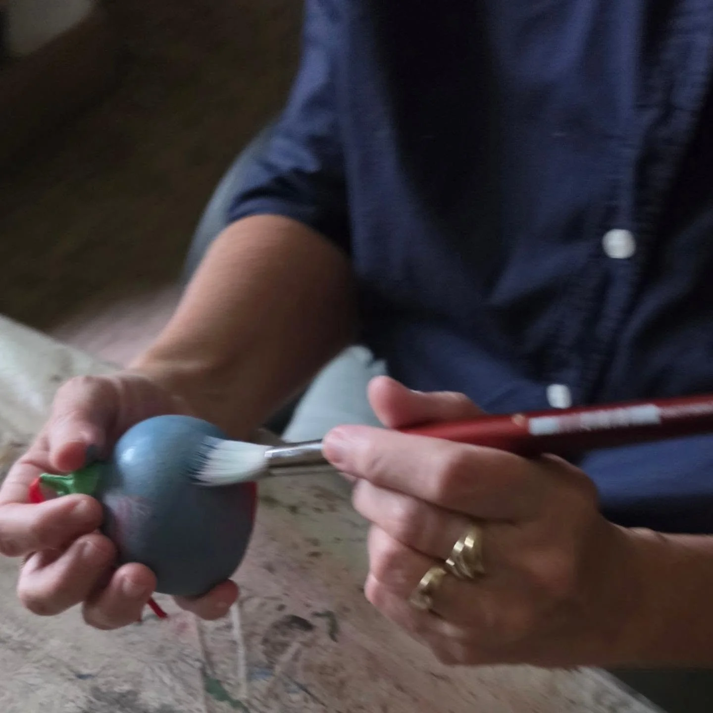 Sneak Peek-
A little bit of Christmas in the studio today.