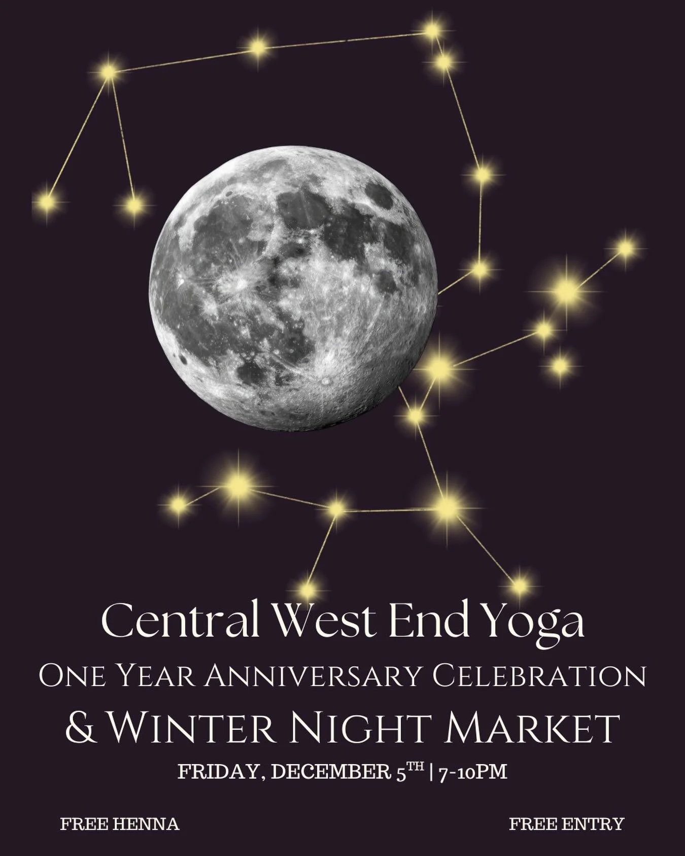 Come let us host you at Central West End Yoga for our 1 Year Anniversary Party + Winter Night Market under the light of December&rsquo;s full moon ✨ an easy, festive night to land, linger, and celebrate a few people who make St. Louis feel alive.

On