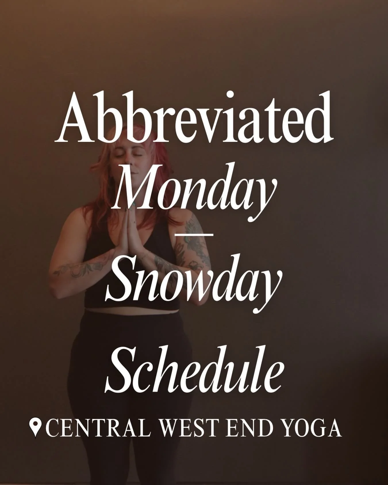 Come move, breathe, and leave it all on the mat. 

Tonight 4:30 Flow w/ Bek. 

6PM Fusion Sculpt is canceled. 

Thank you for flowing w/ us!

✨❄️✨