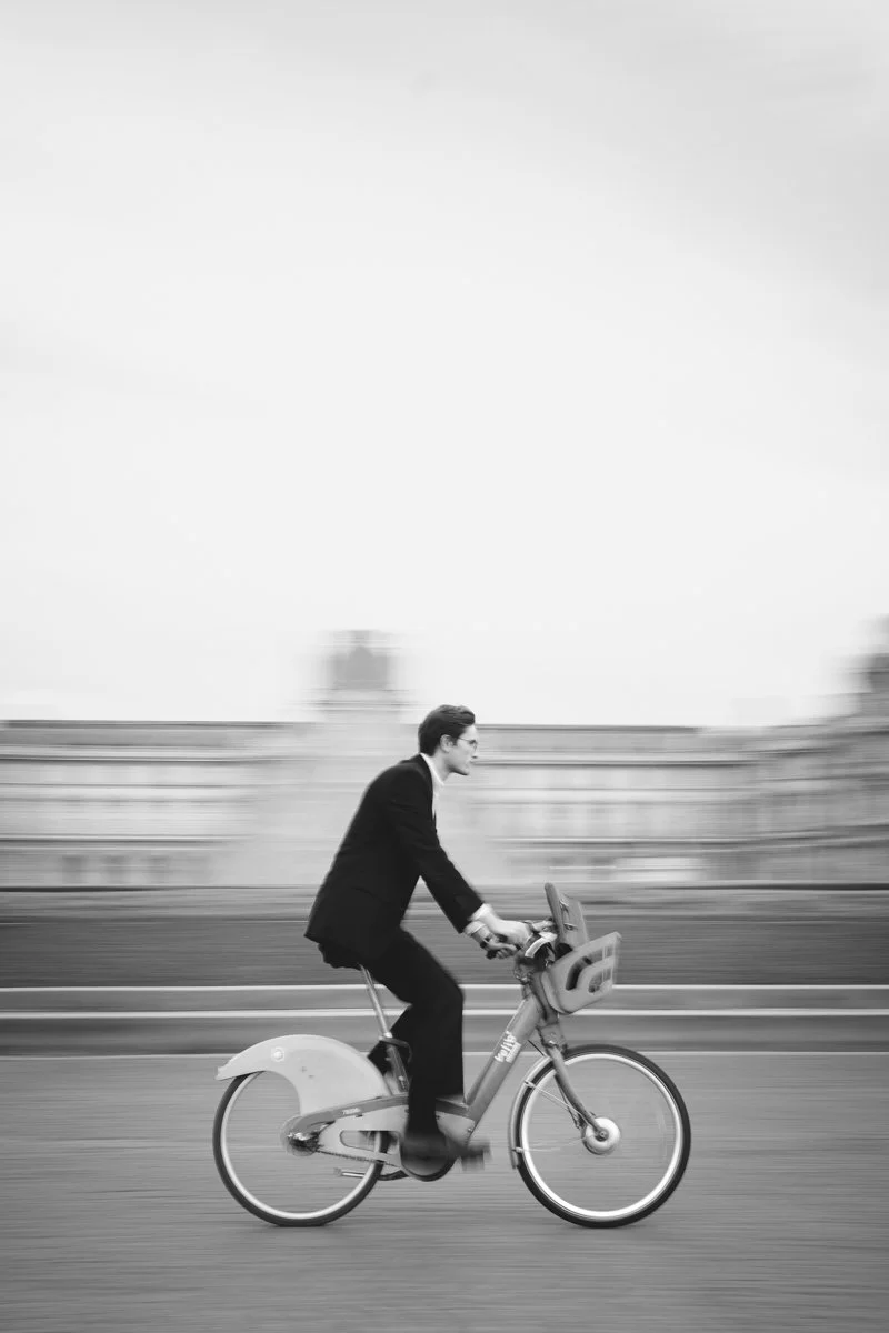 Man on Bicycle