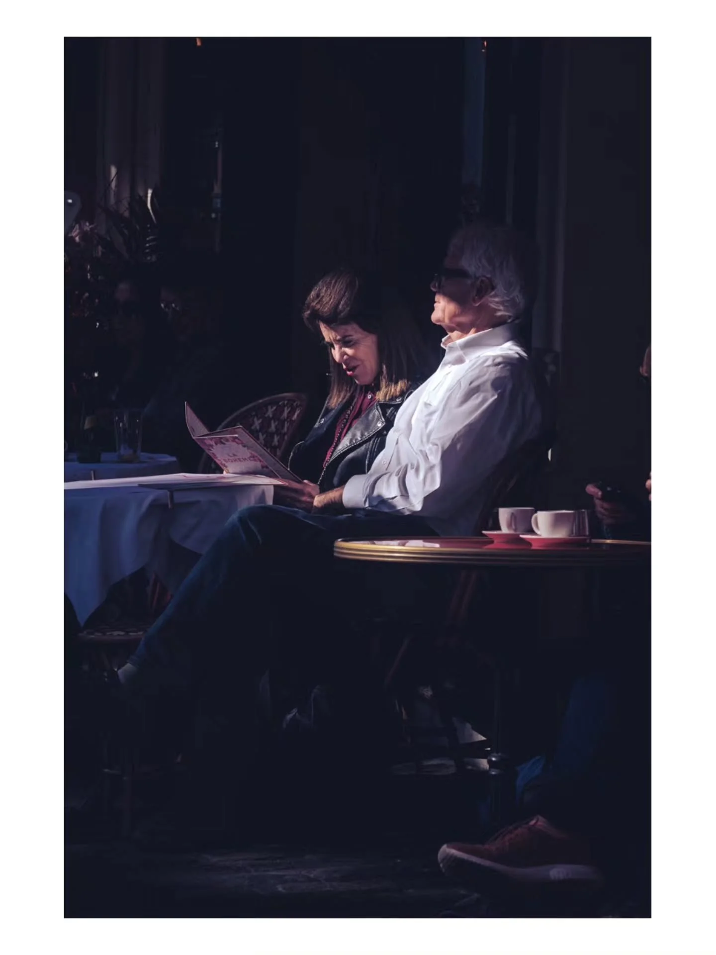 Wandering the streets of Paris watching the people watchers. Almost every corner has some sort of cafe and each is almost a typical postcard shot of what you would see in the movies.