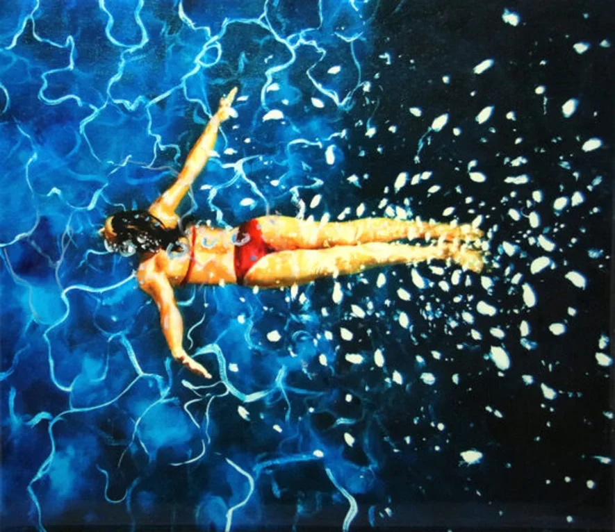 Shallow Waters Ahead, 18" x 24" 