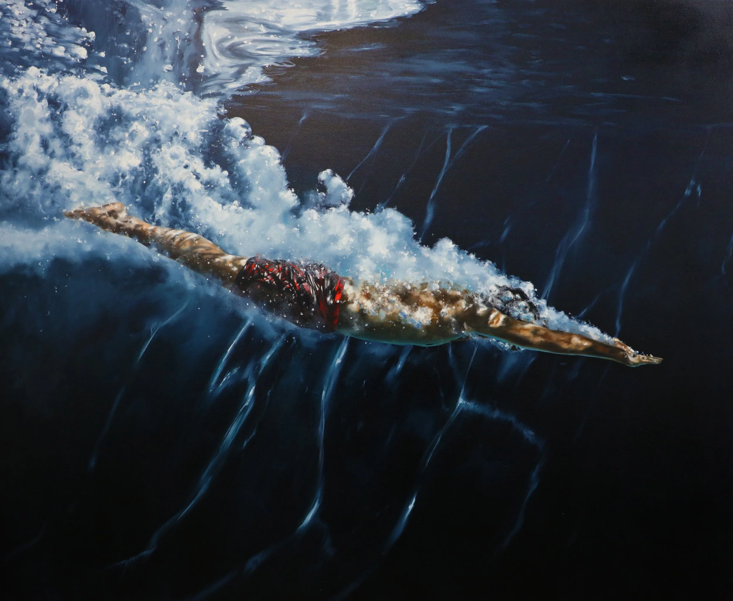 Turbulent, 54" x 66", oil on canvas
