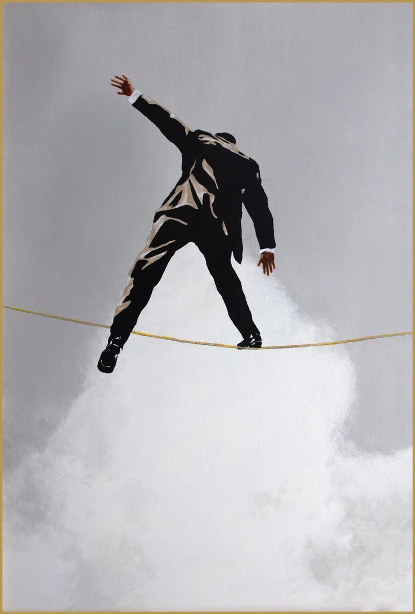 Keep Moving, 36" x 24", Acrylic on Panel