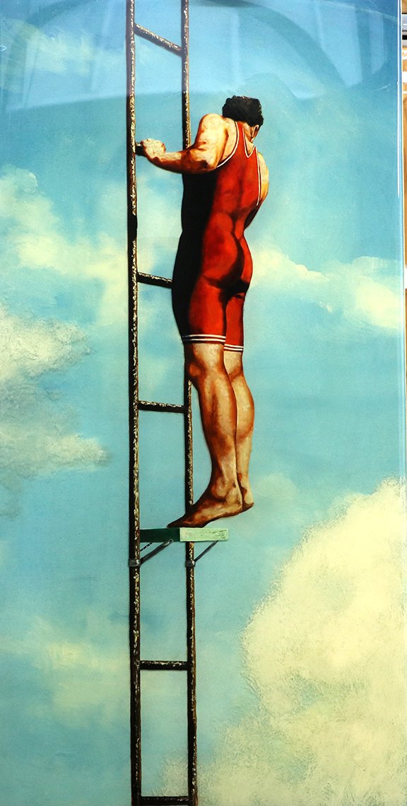 Man Rising Up, 41.5" x 20.5"