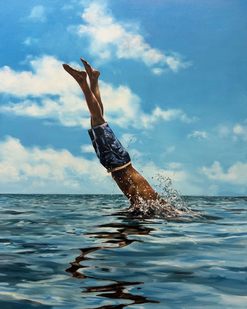 Deep Dice, 48" x 38", Oil on Canvas
