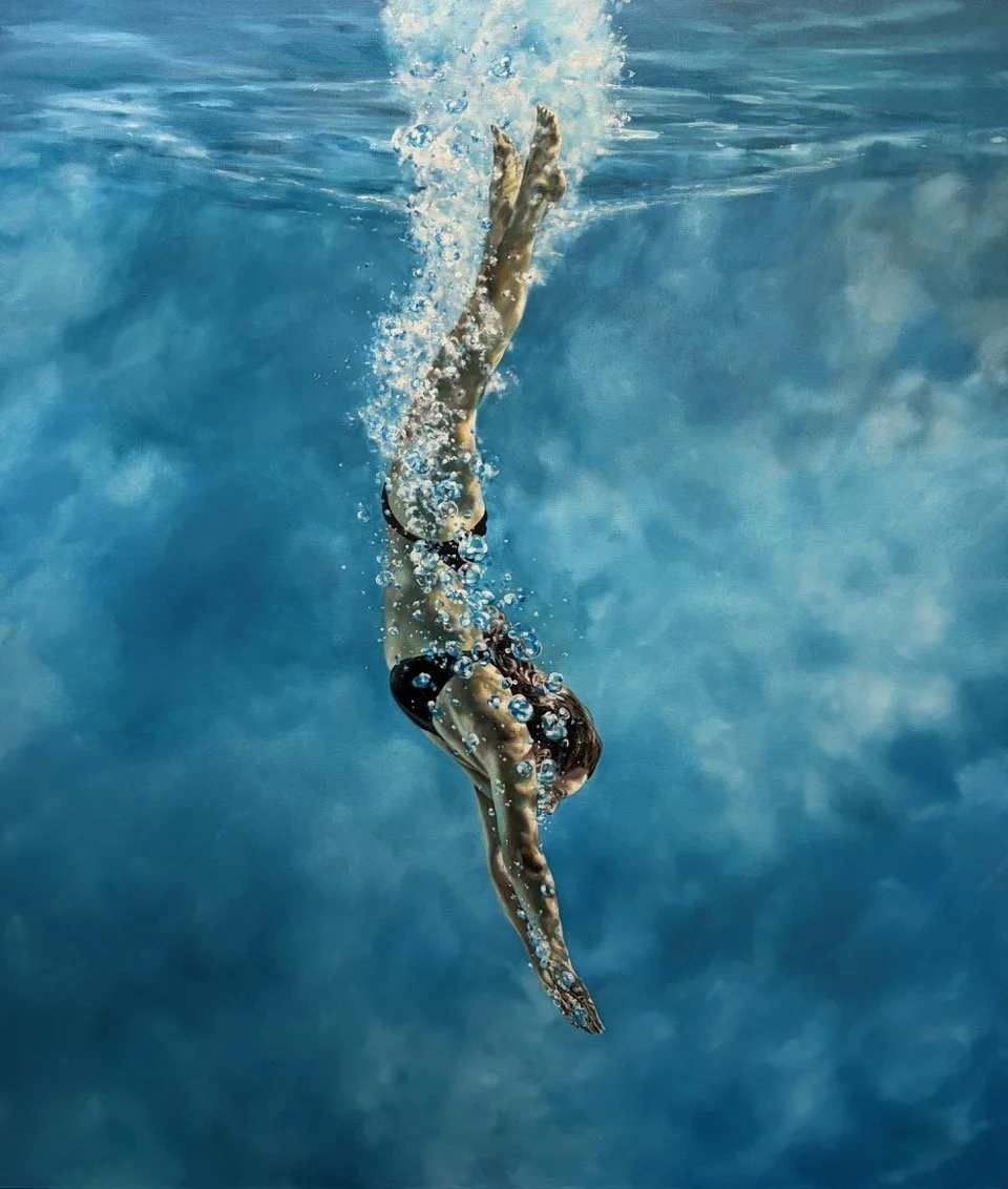 Free, 70" x 60", Oil on Canvas