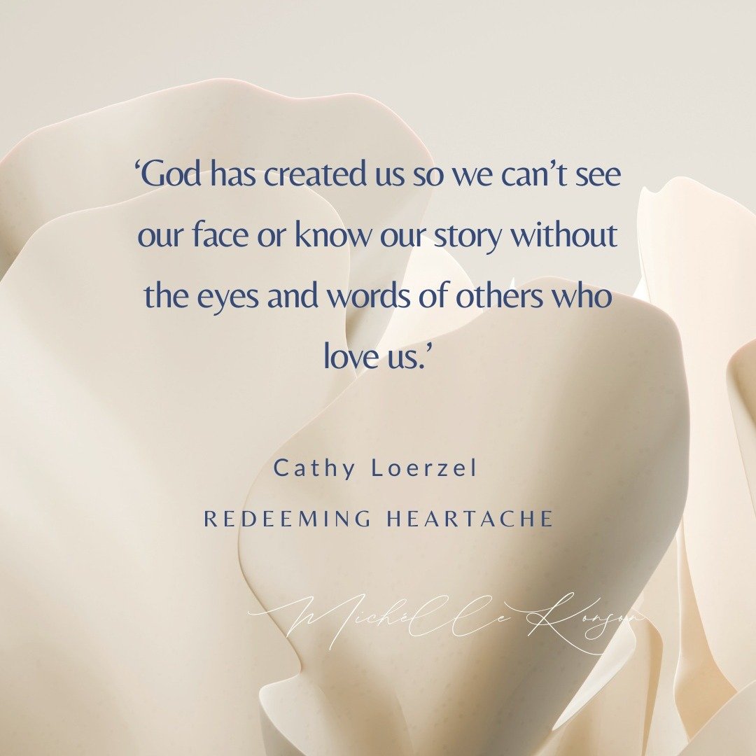 I am fully convinced that it is impossible for us to truly know ourselves or experience healing without community.
.
We need the presence of people who are willing to hold our story with us.